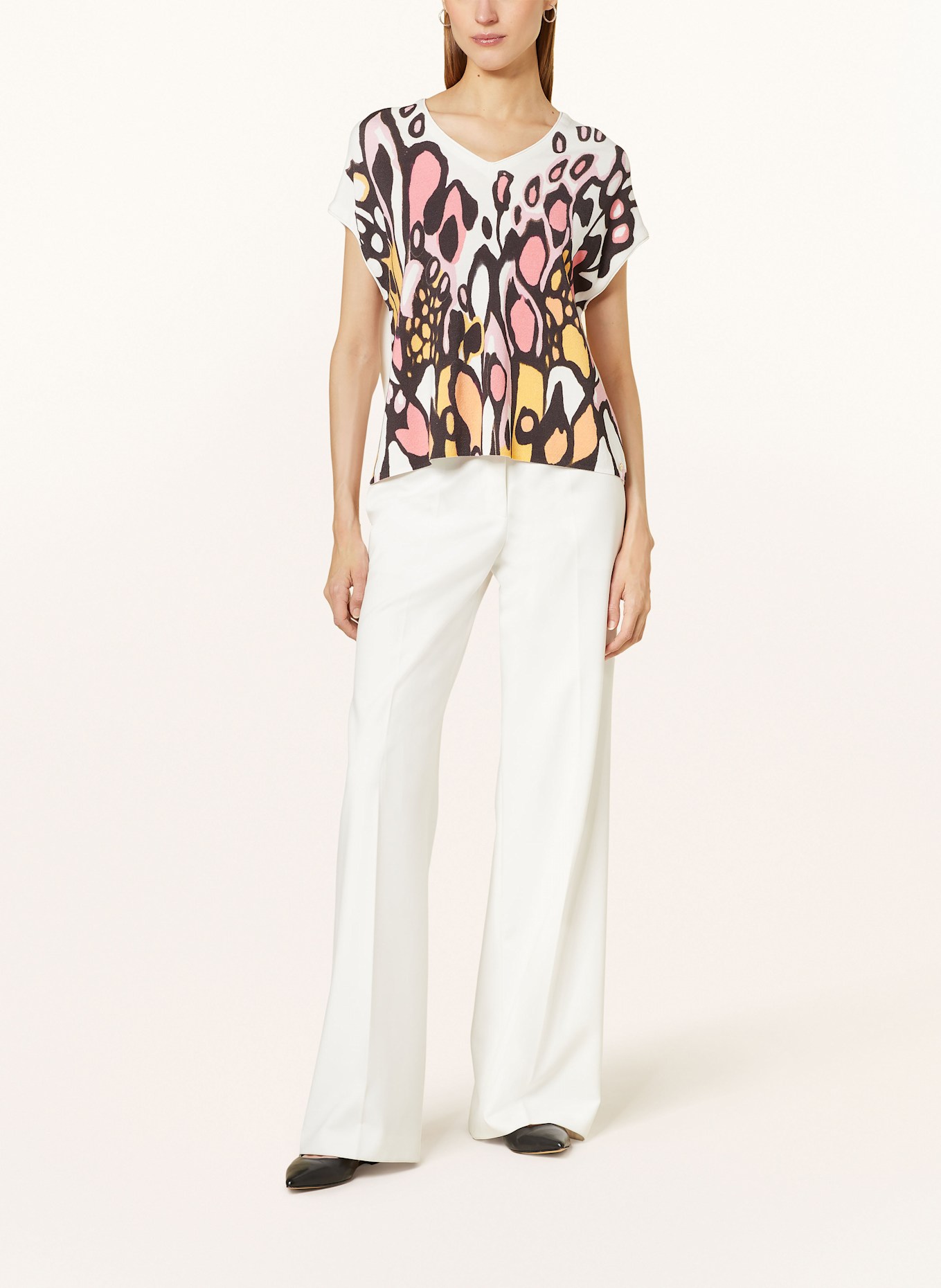 MARC CAIN Úpletové tričko: 236 bright candy pink