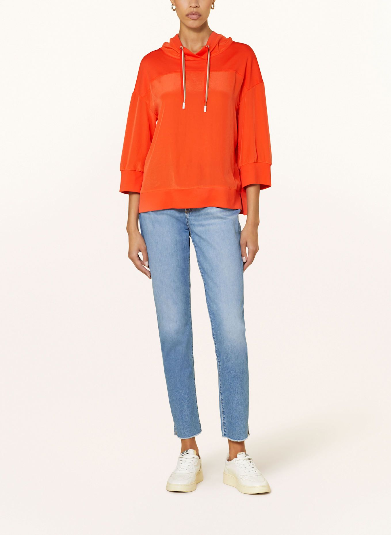 MARC CAIN Blusenshirt im Materialmix: 278 campari