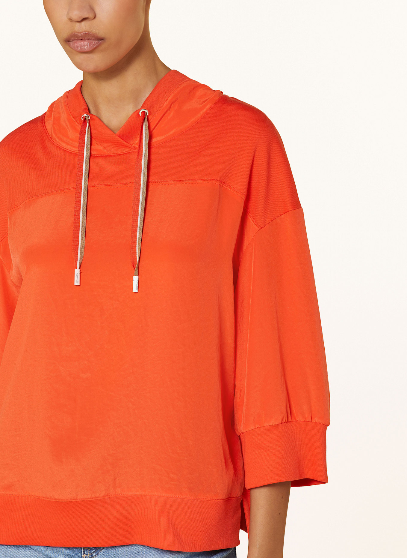 MARC CAIN Blusenshirt im Materialmix: 278 campari