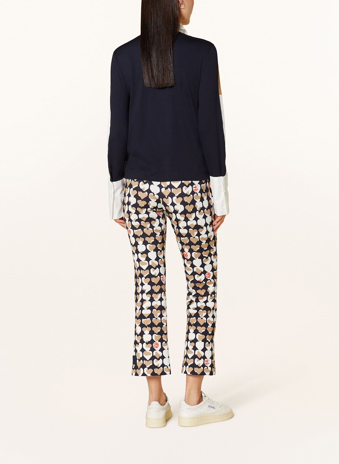 MARC CAIN Jersey polo shirt: 394 navy