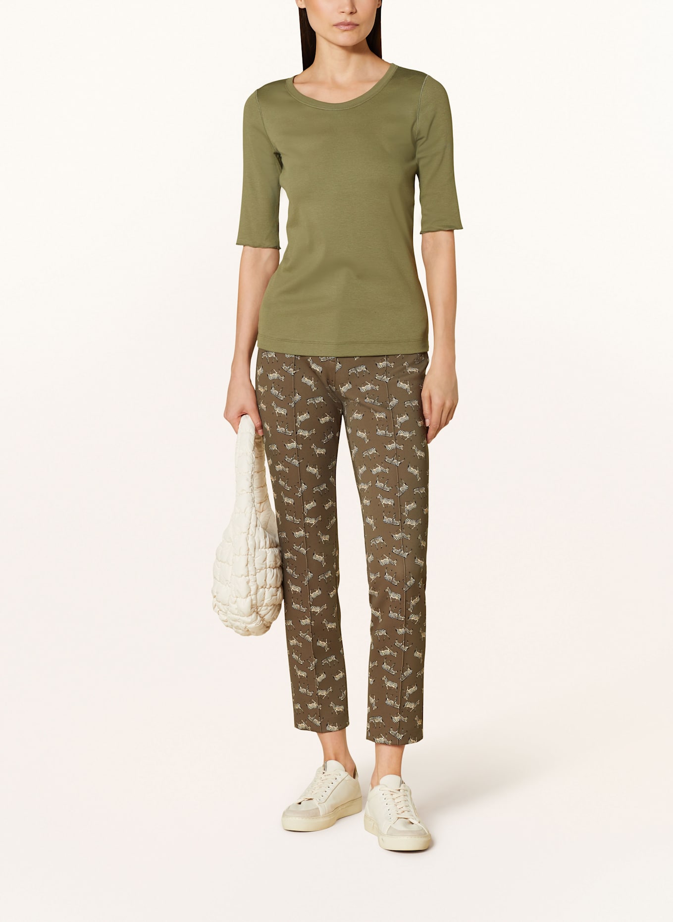 MARC CAIN Tričko: 593 deep olive green