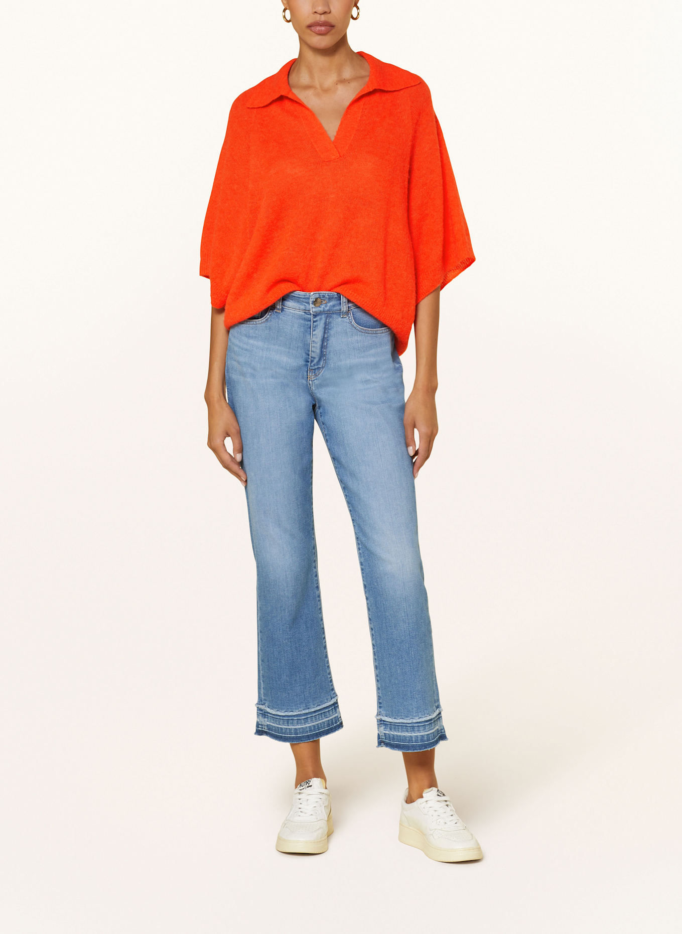 MARC CAIN Pullover mit Alpaka und 3/4-Arm: 278 campari