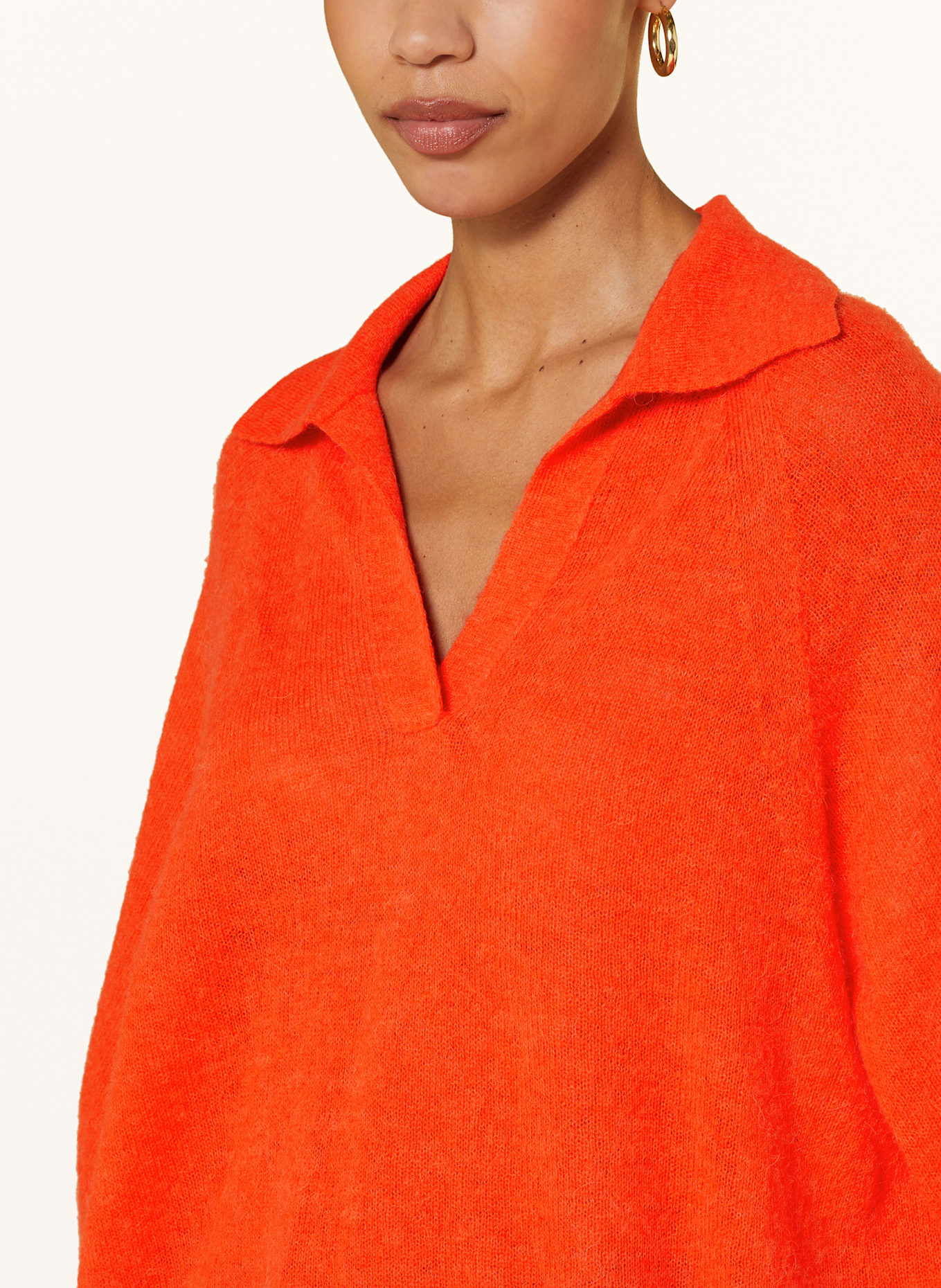 MARC CAIN Pullover mit Alpaka und 3/4-Arm: 278 campari