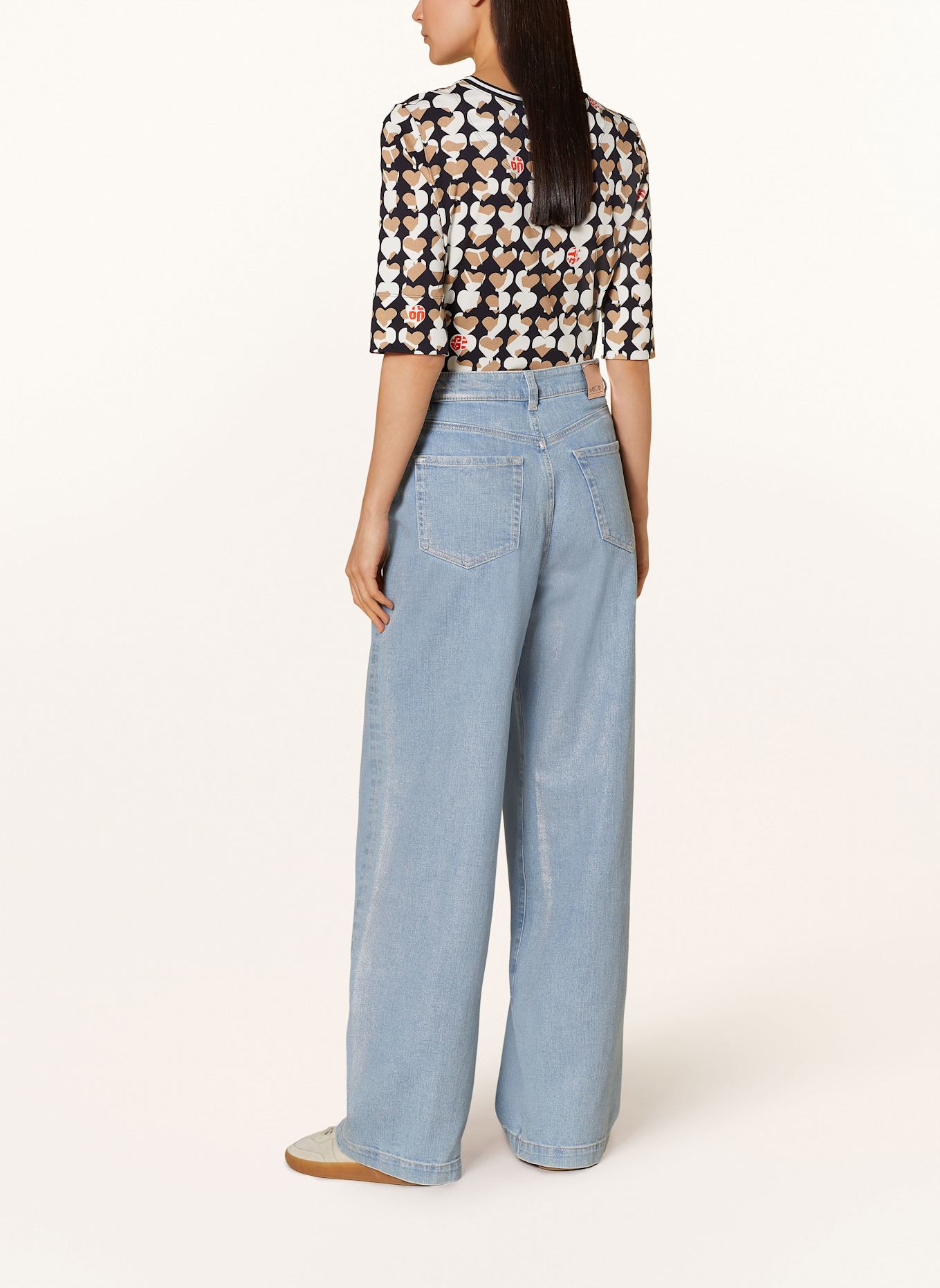 MARC CAIN Shirt with 3/4 sleeves: 394 navy