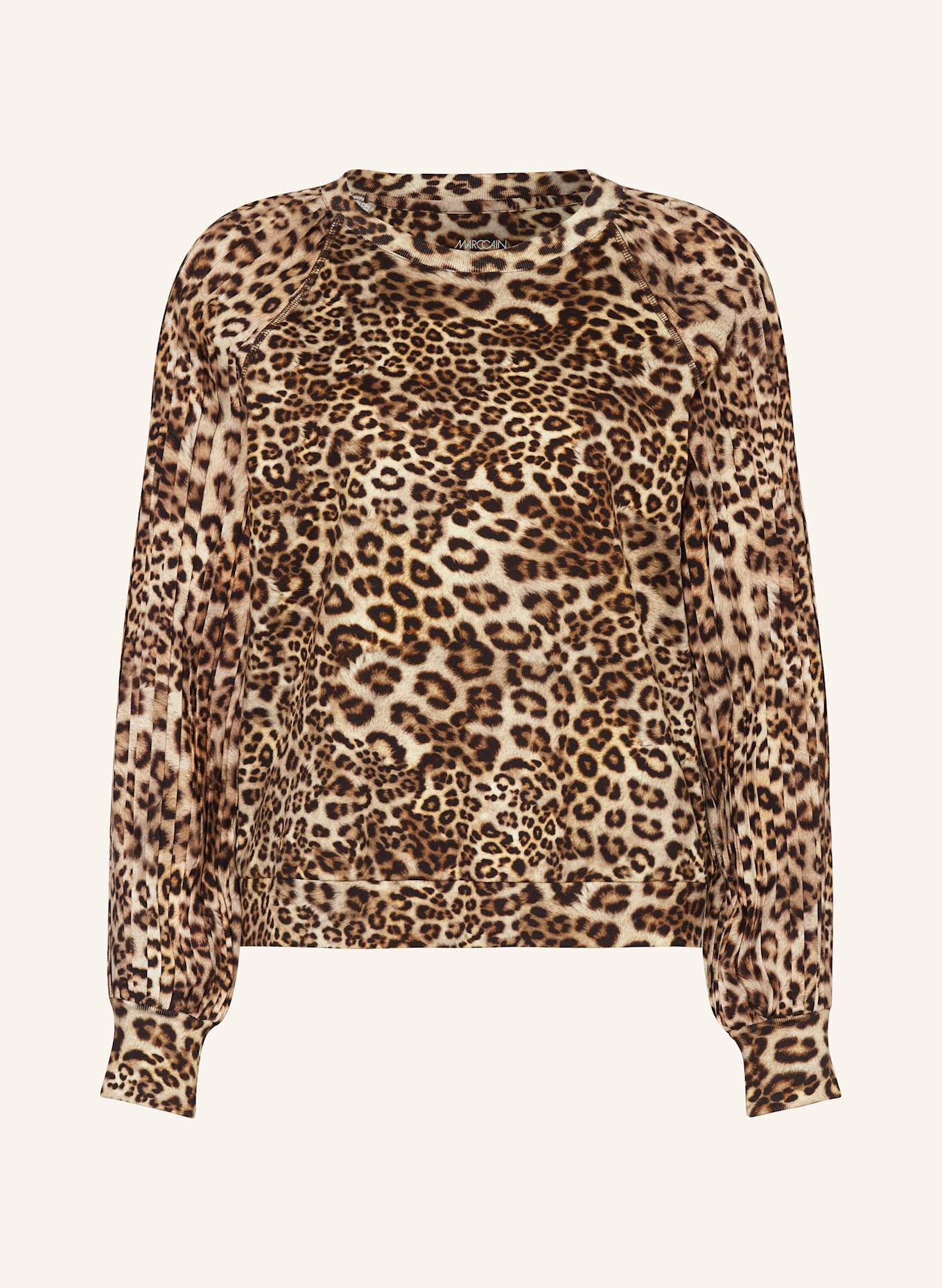 MARC CAIN Halenka ze směsi materiálů: 617 granola