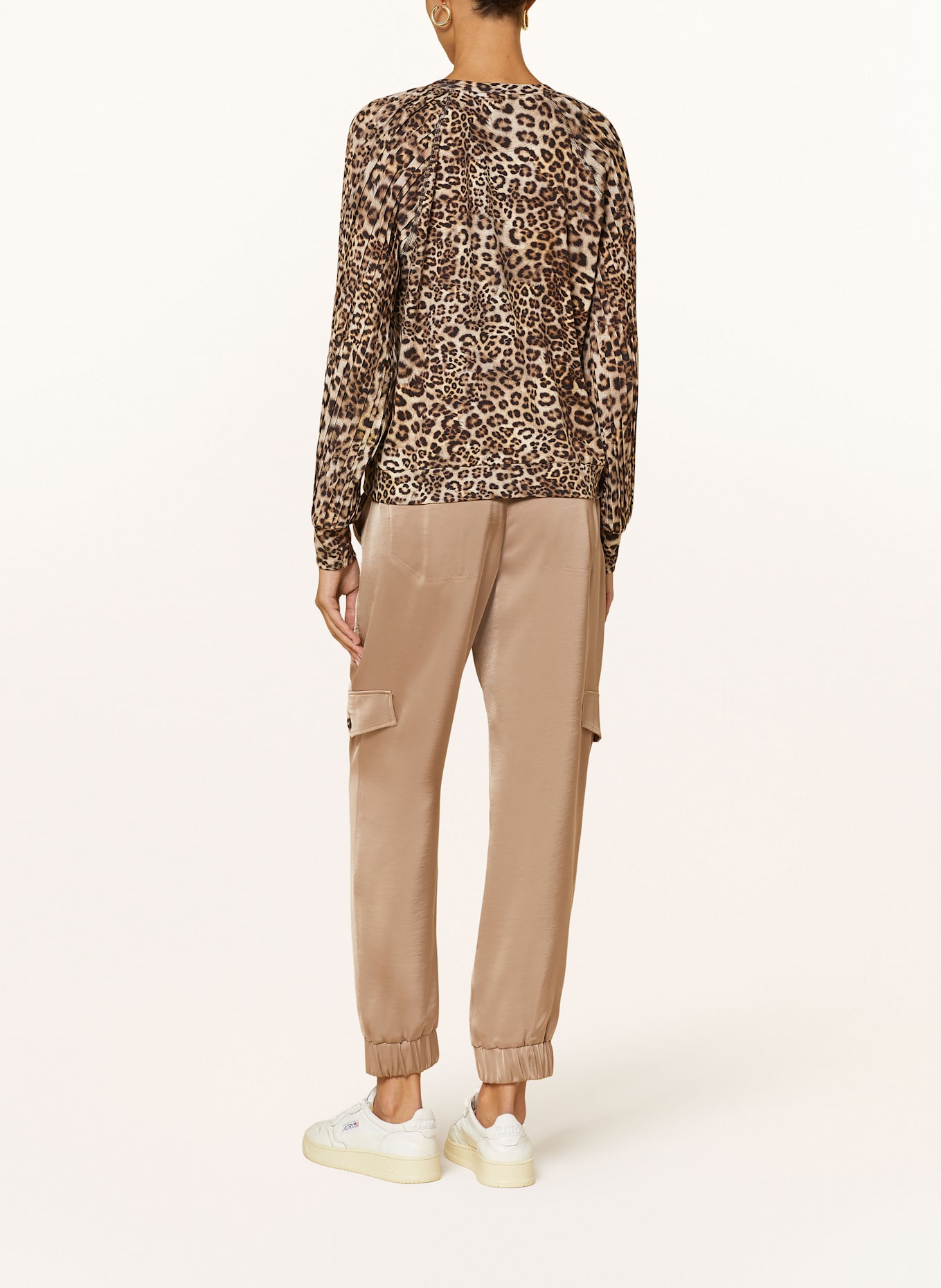 MARC CAIN Halenka ze směsi materiálů: 617 granola