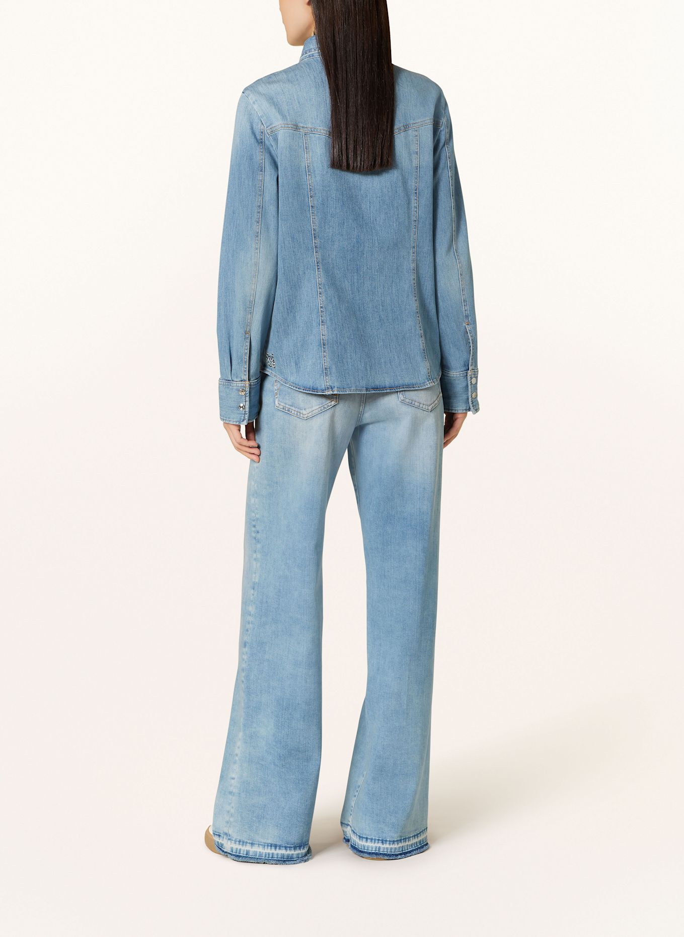 MARC CAIN Flared jeans WARRI: 351 baby blue