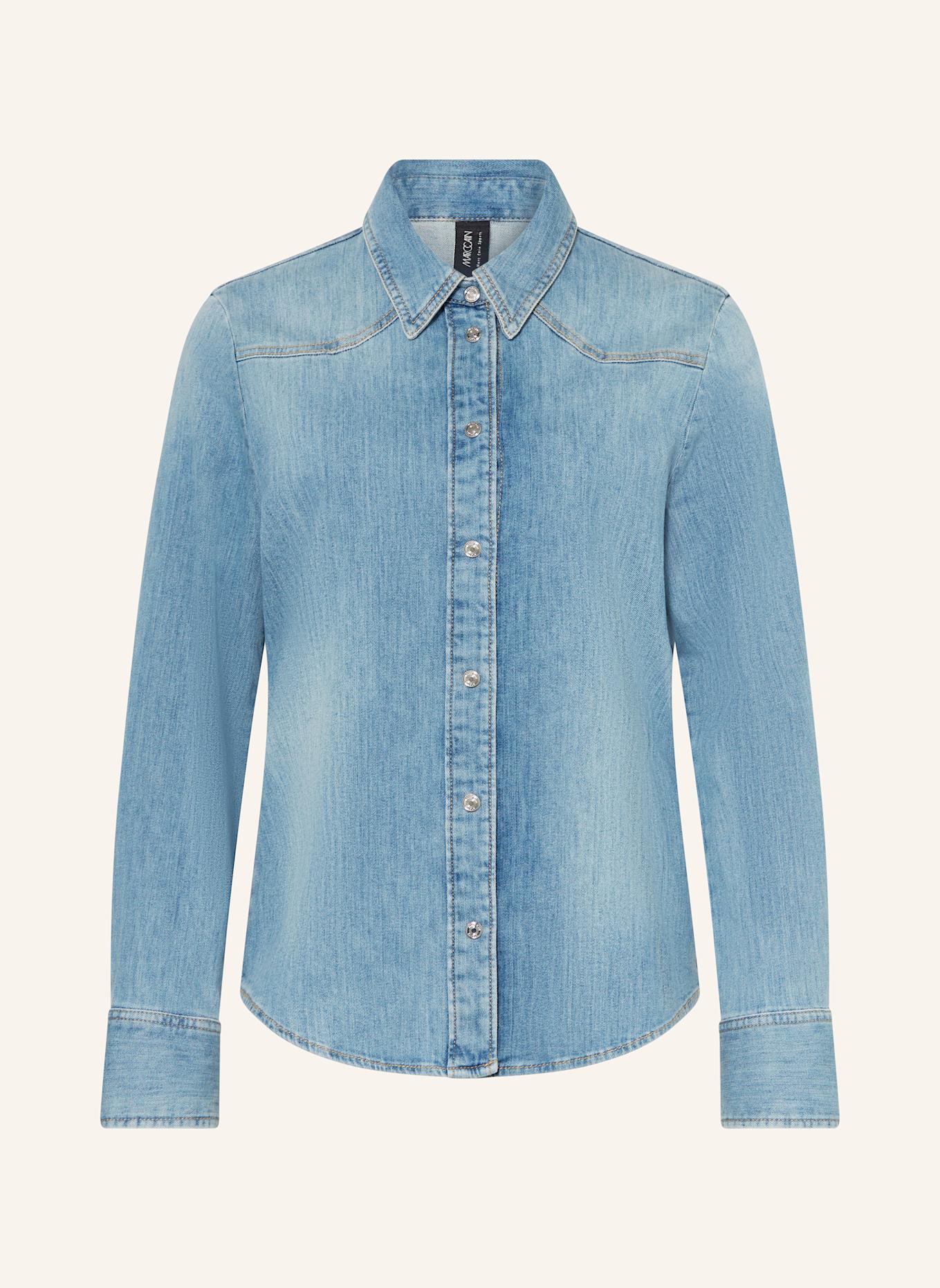 MARC CAIN Denim blouse: 351 baby blue