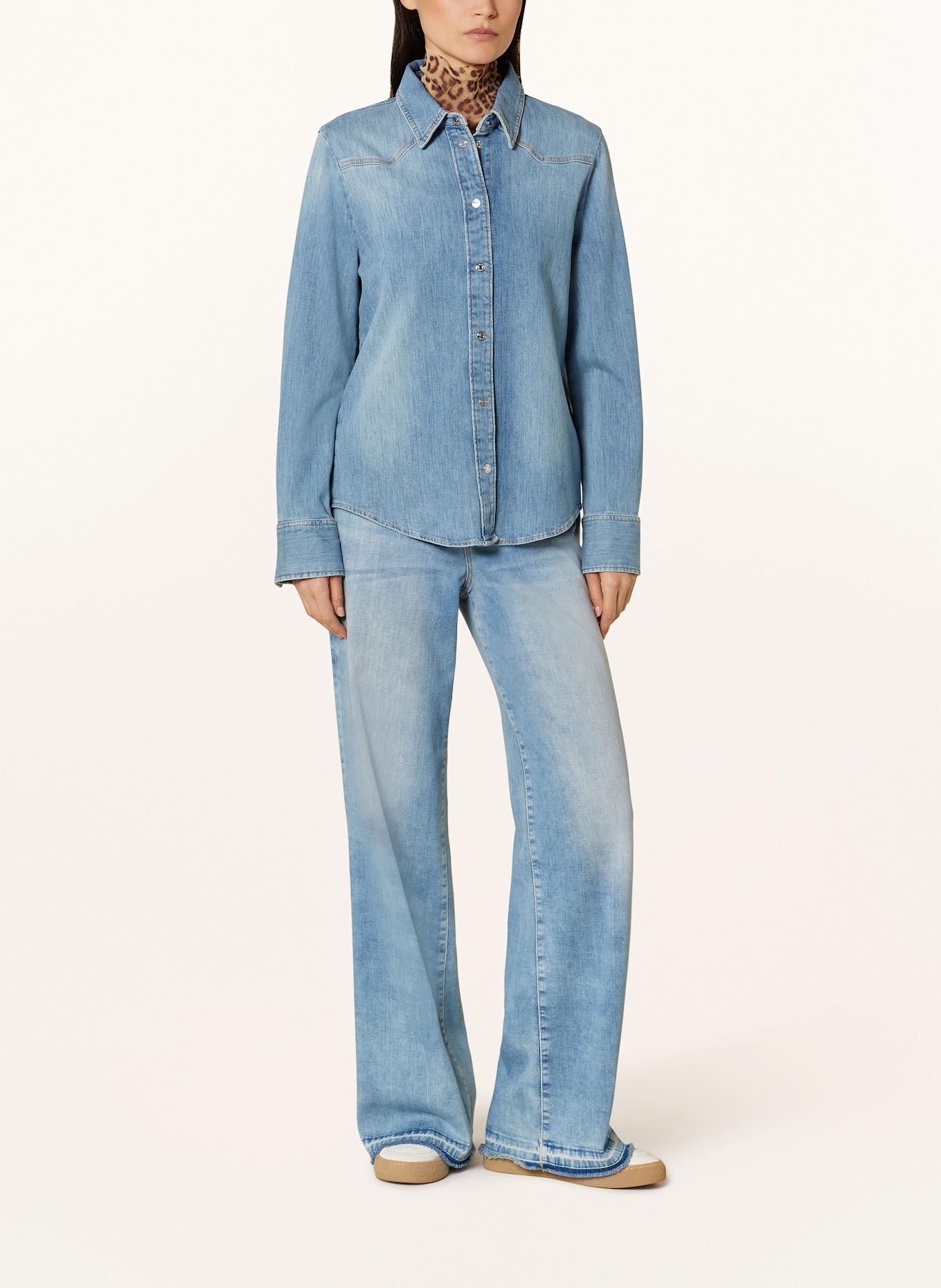 MARC CAIN Denim blouse: 351 baby blue