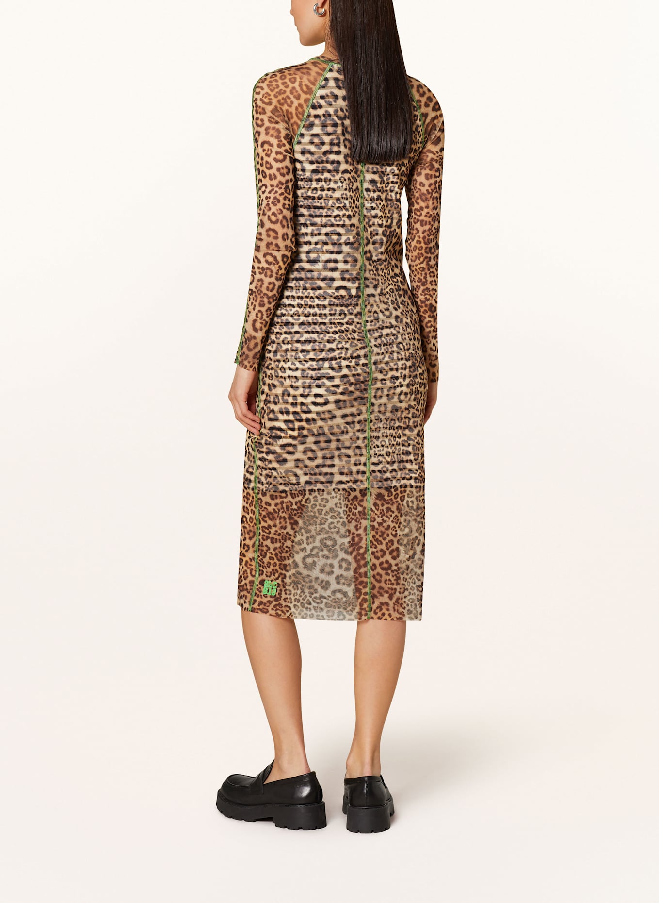 MARC CAIN Sukienka etui z siateczki: 617 granola