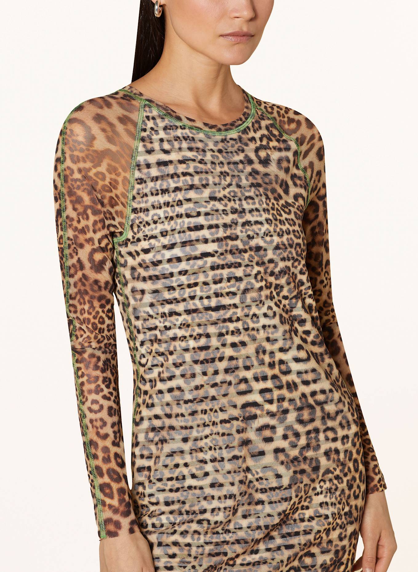 MARC CAIN Sukienka etui z siateczki: 617 granola