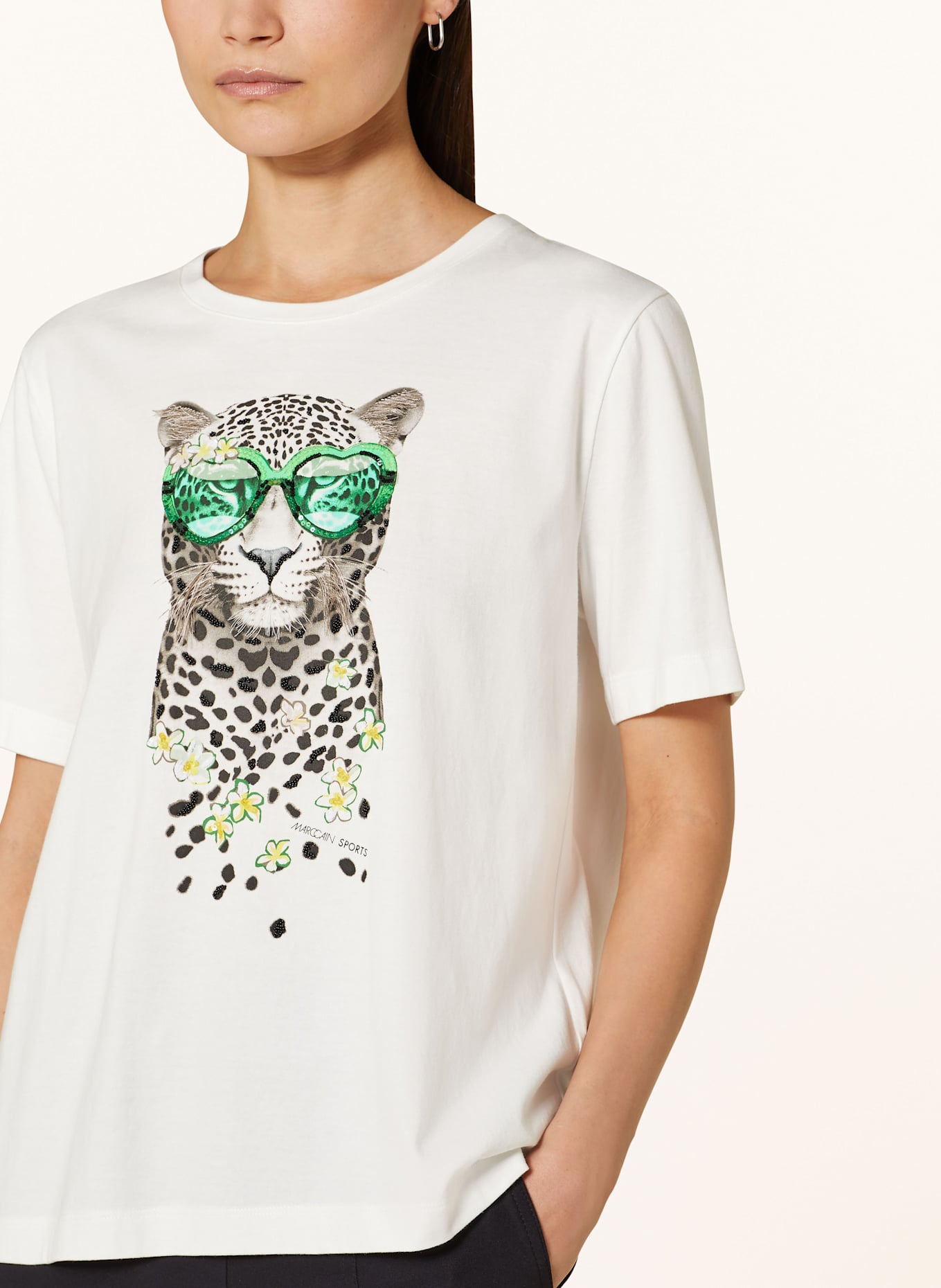 MARC CAIN Tričko s flitry: 110 off