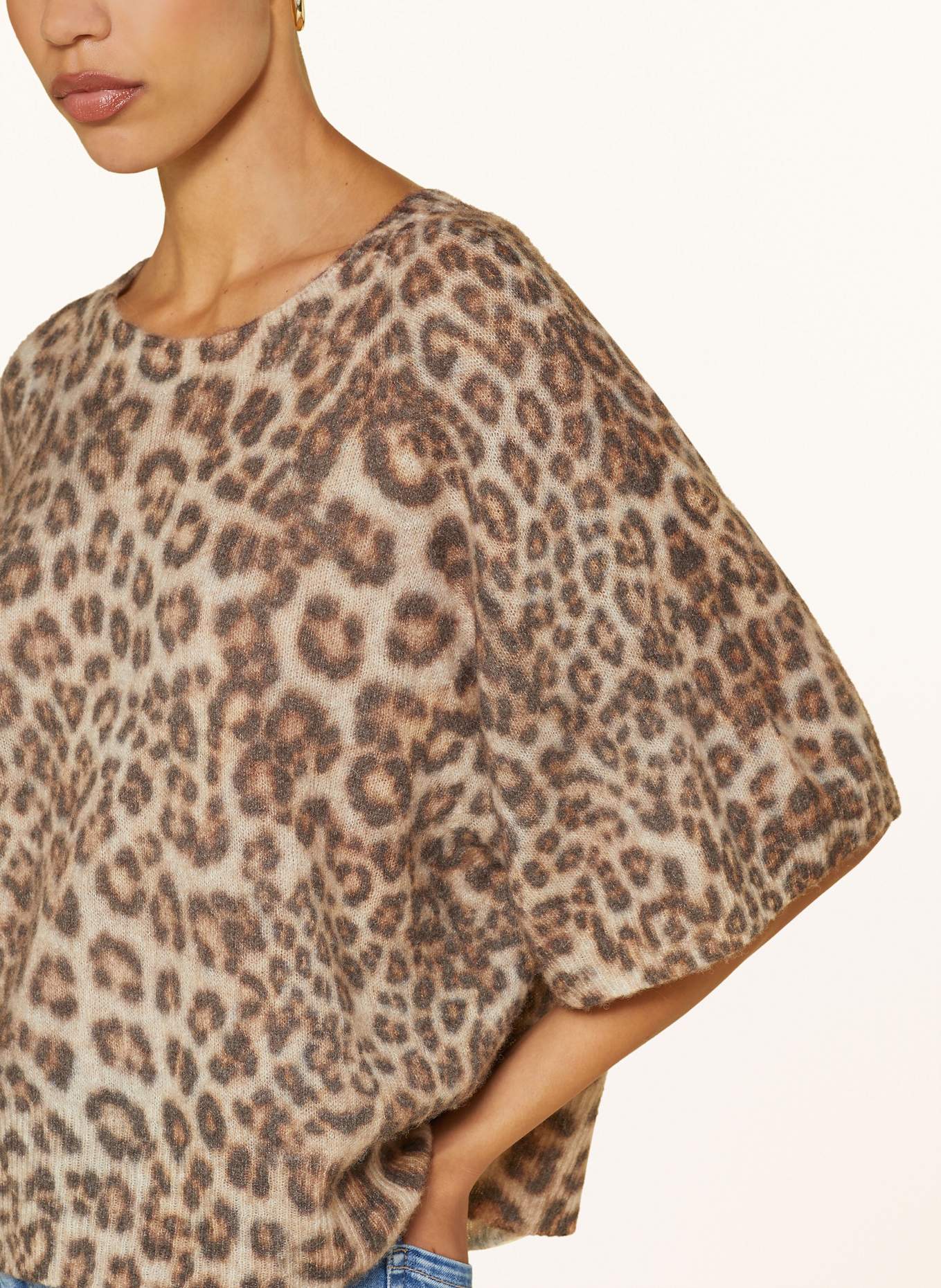 MARC CAIN Úpletové tričko s alpakou: 617 granola