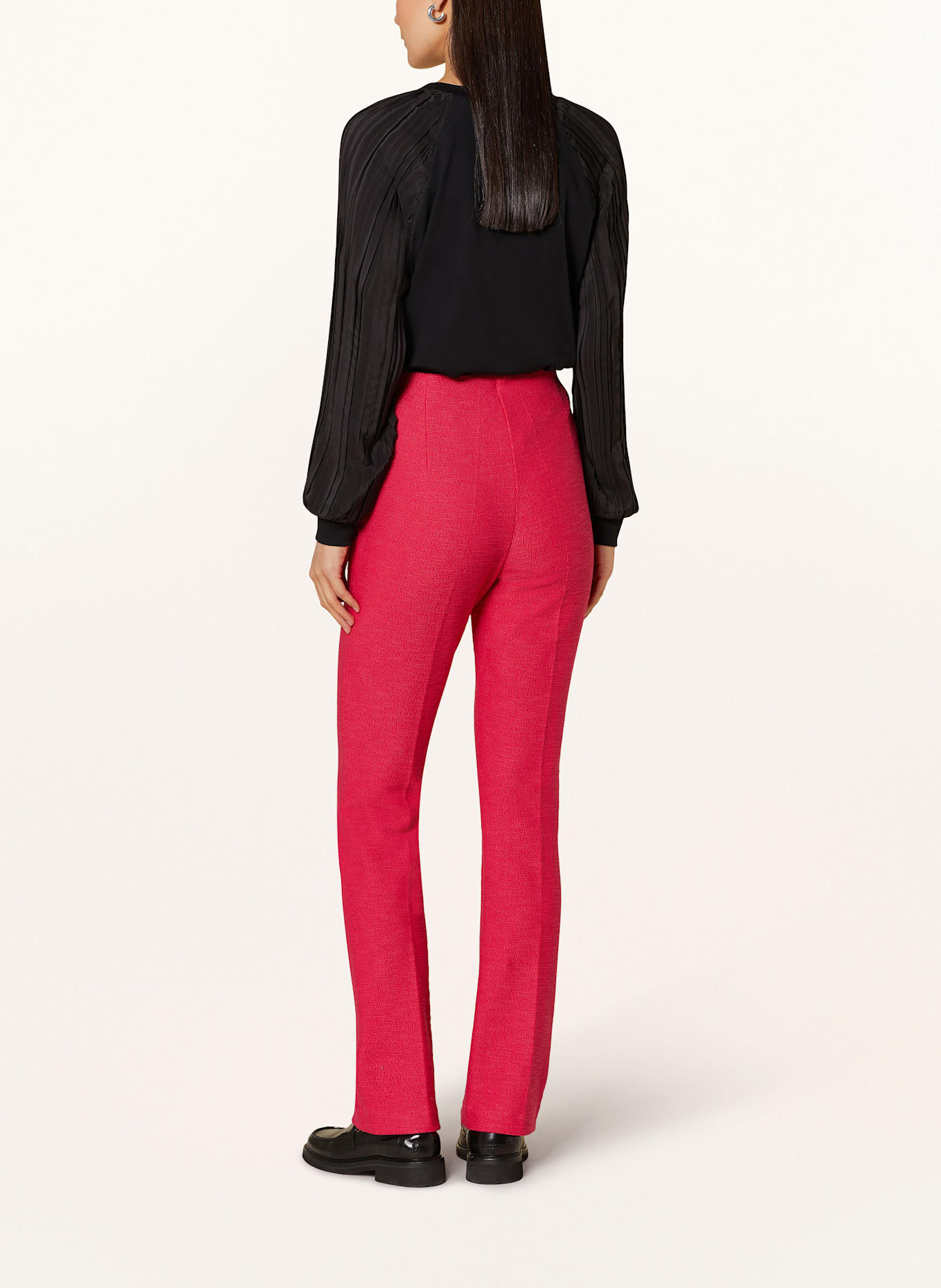 MARC CAIN Tričko s dlouhým rukávem ze směsi materiálů: 900 BLACK