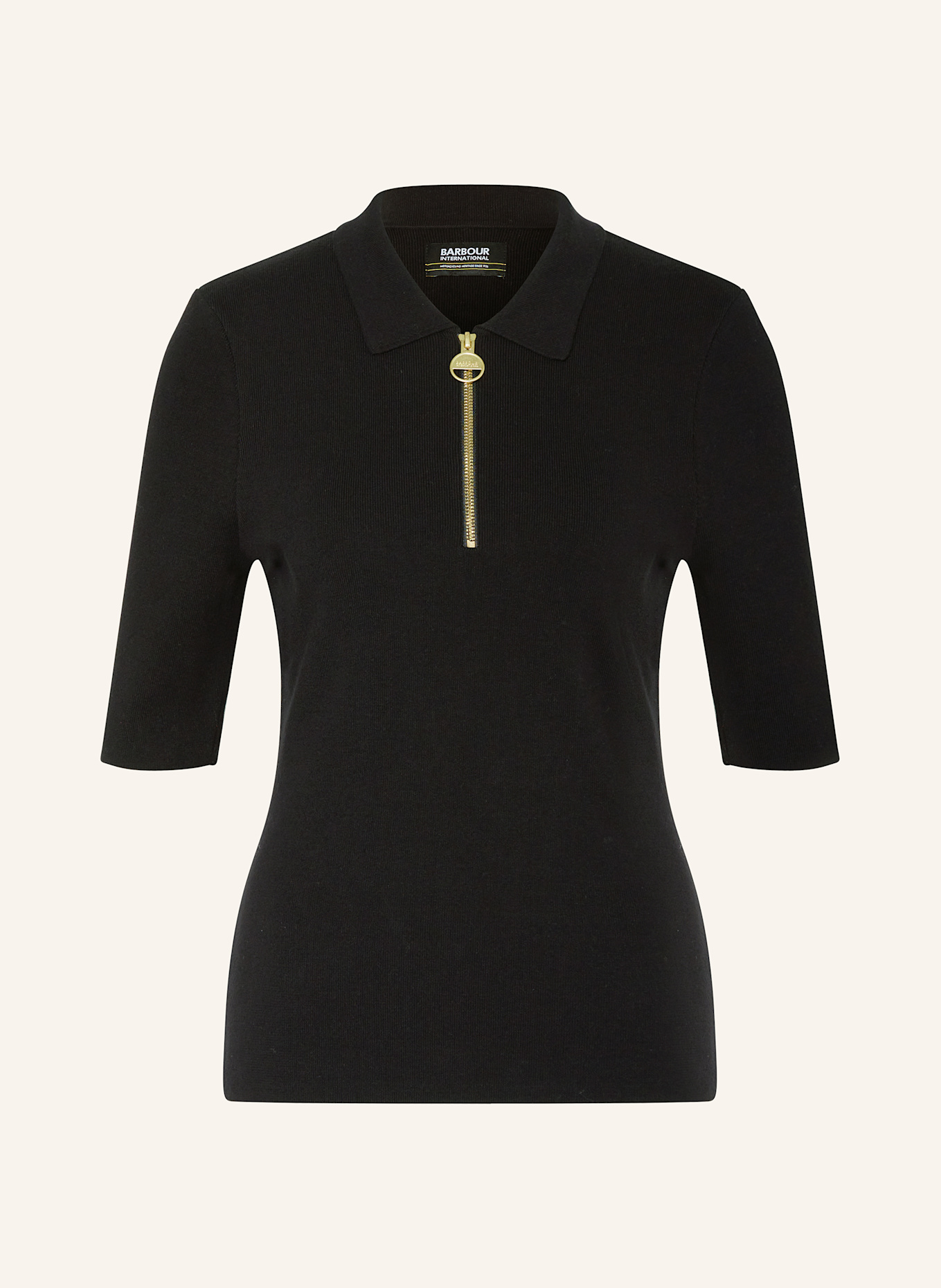 Black barbour polo shirt 2025