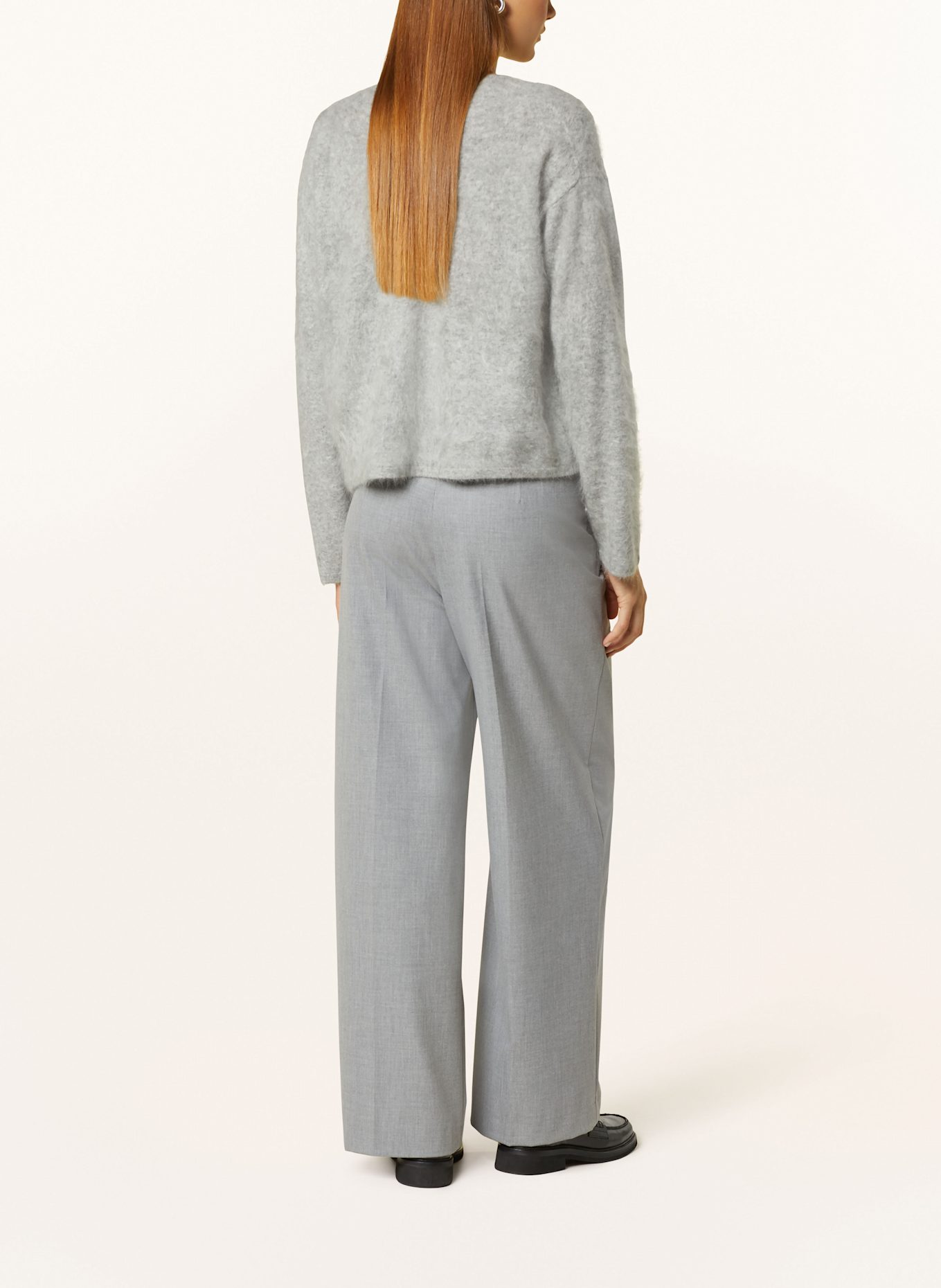 MRS & HUGS Strickjacke aus Cashmere: HELLGRAU