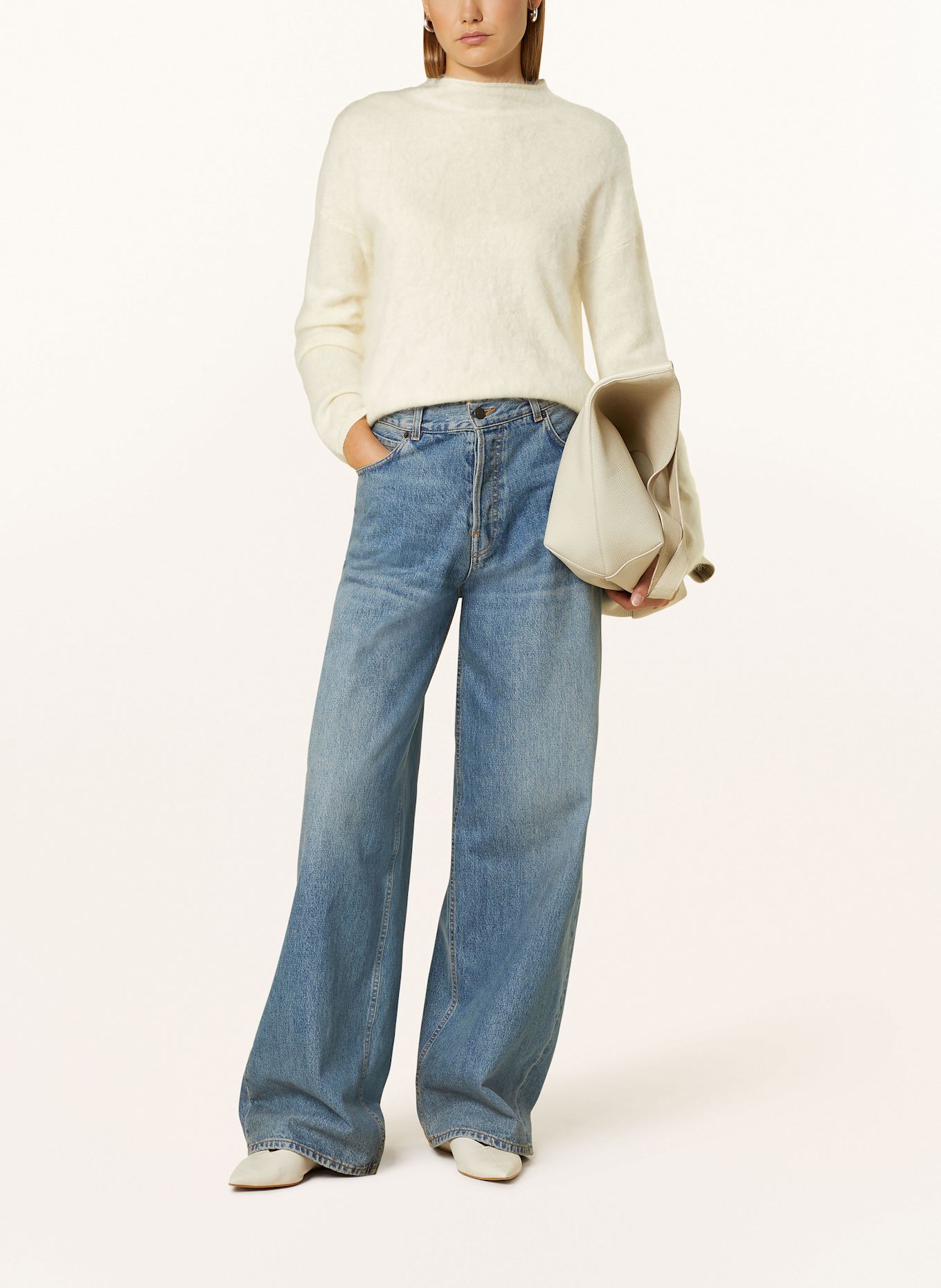 MRS & HUGS Sweter z kaszmiru, Kolor: ECRU (Obrazek 2)