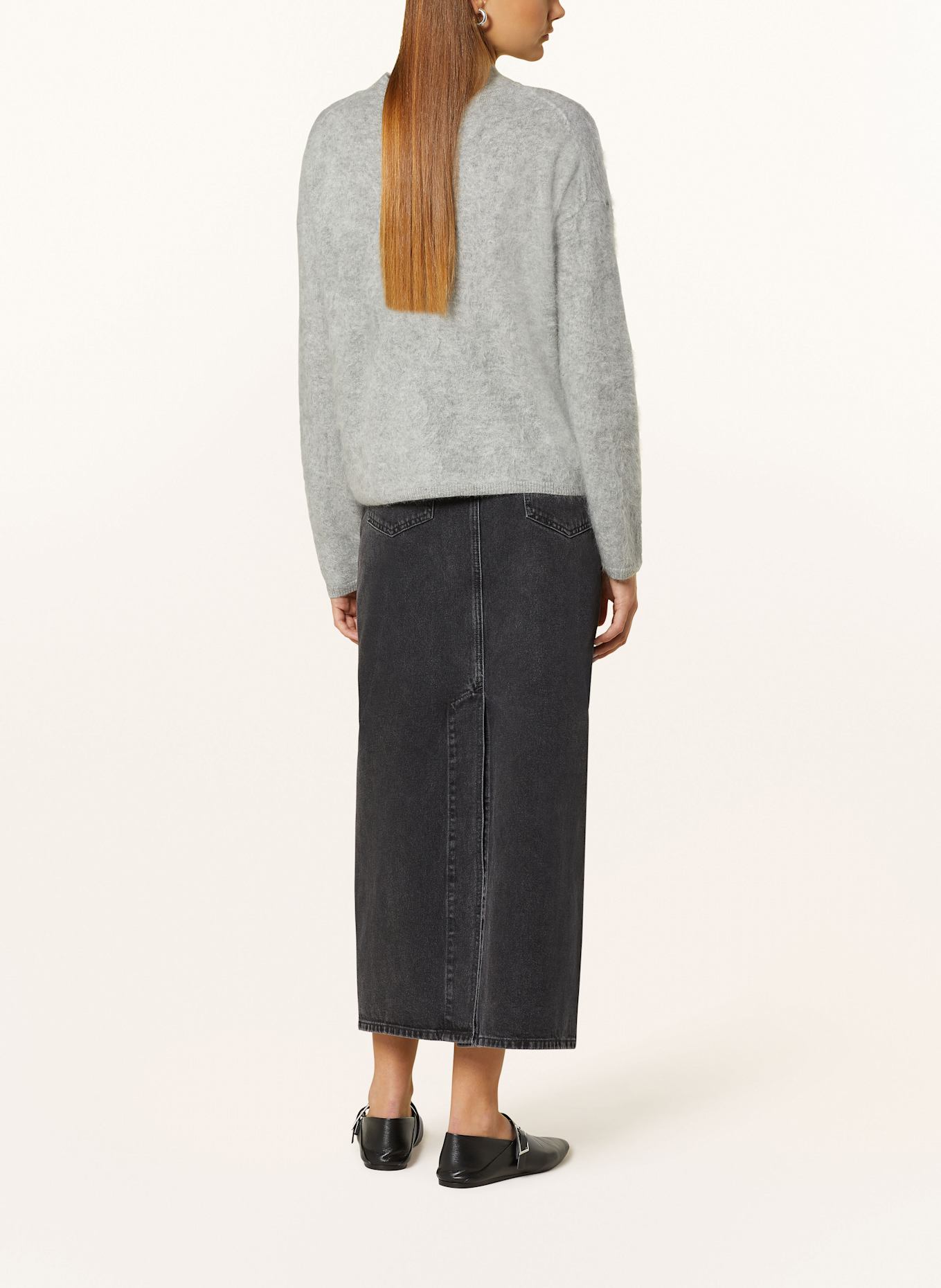 MRS & HUGS Cashmere-Pullover: HELLGRAU