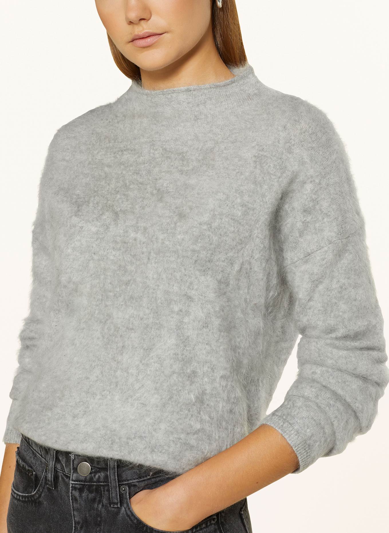 MRS & HUGS Cashmere-Pullover: HELLGRAU