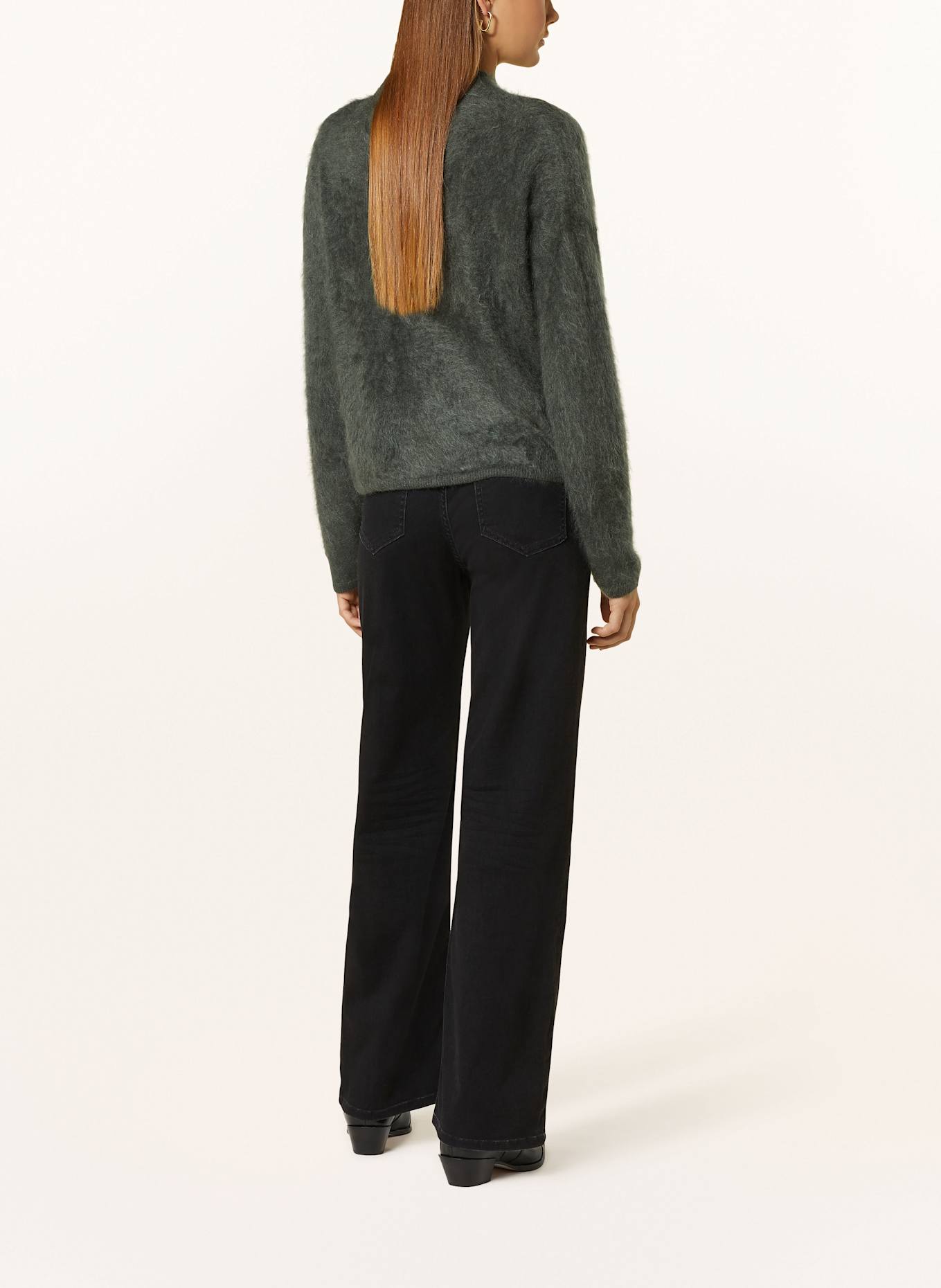 MRS & HUGS Pull en cachemire: GRIS FONCÉ