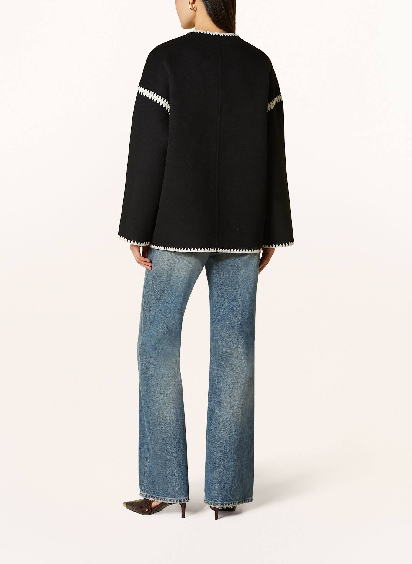 MRS & HUGS veste: NOIR / BLANC