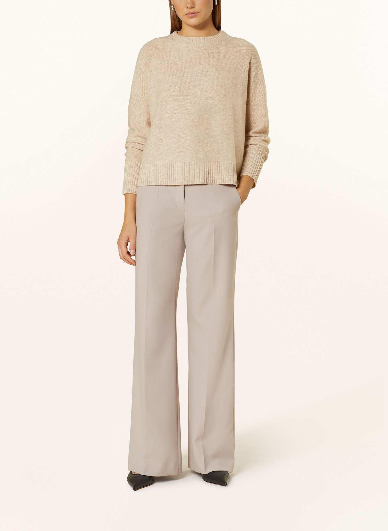 MRS & HUGS vertical pullover: BEIGE