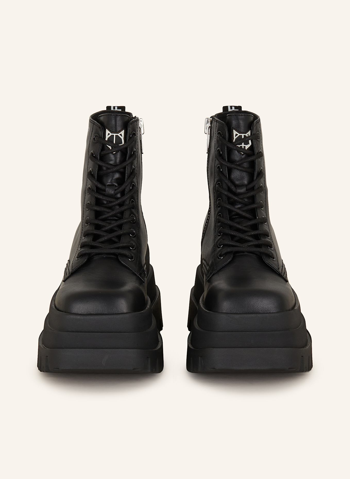 NAKED WOLFE Platform boots SLOANE in black