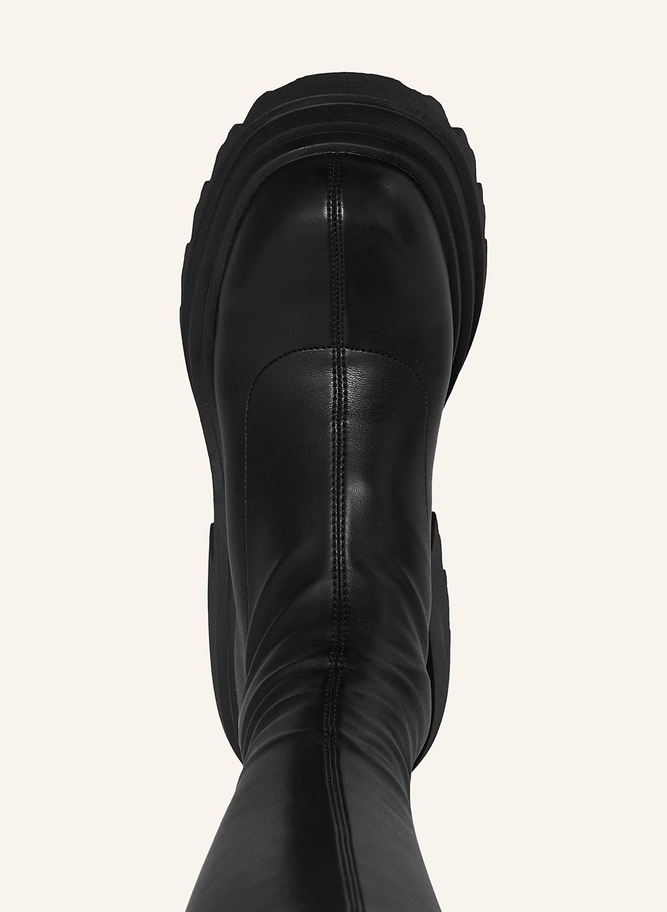 NAKED WOLFE Botki na platformie SCAR: CZARNY