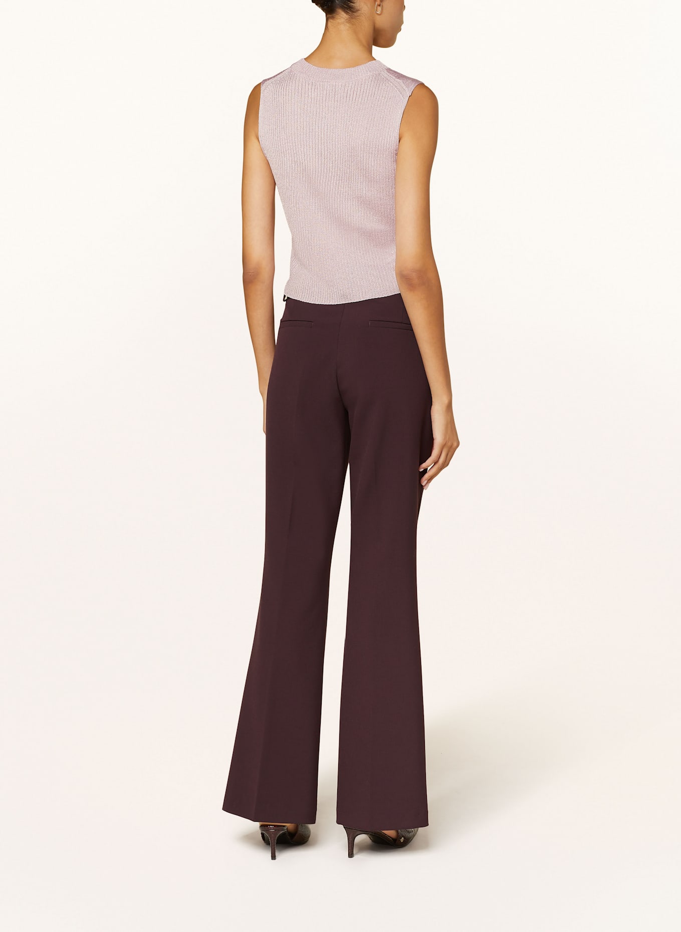 MRS & HUGS Stricktop mit Glitzergarn: ROSA