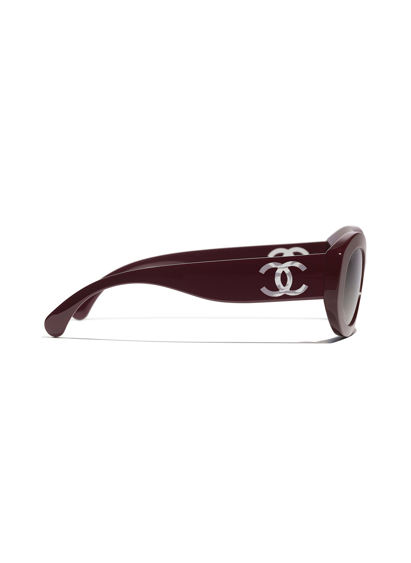 CHANEL Runde Sonnenbrille: 1461M3 - LILA/ GRAU VERLAUF POLARISIERT