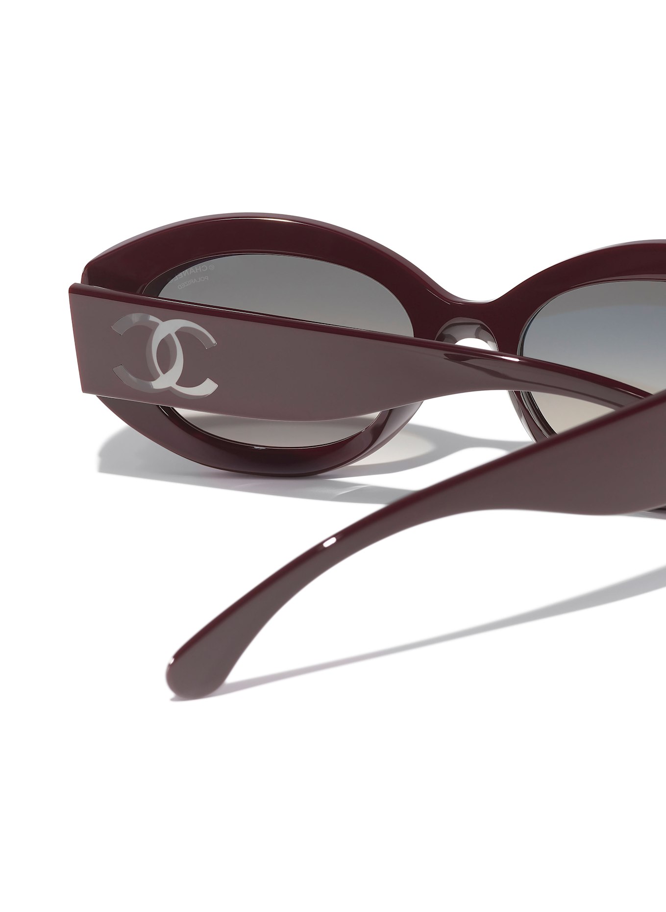 CHANEL Runde Sonnenbrille: 1461M3 - LILA/ GRAU VERLAUF POLARISIERT