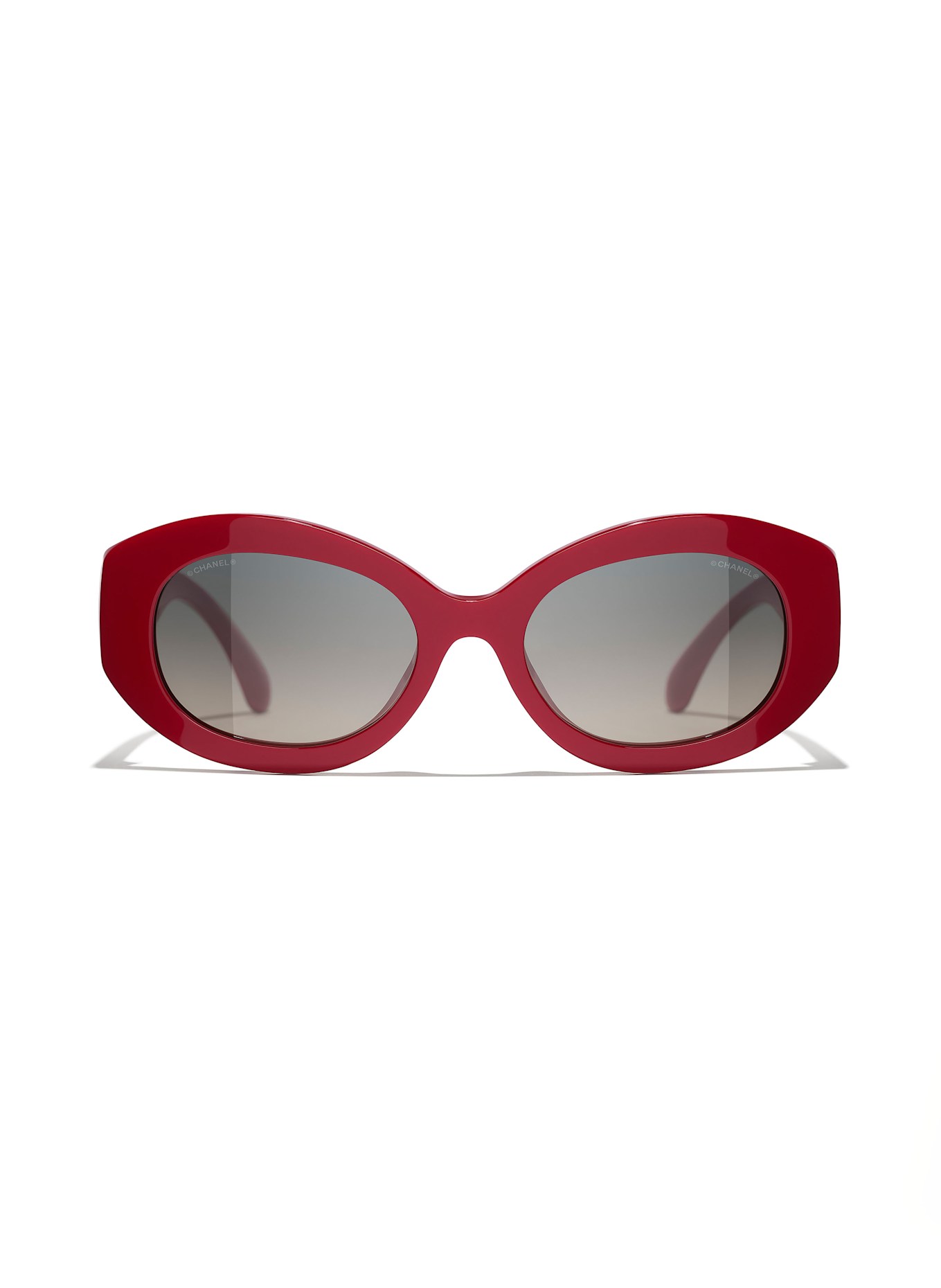 CHANEL Round sunglasses: 175971 - RED/ DARK GRAY GRADIENT
