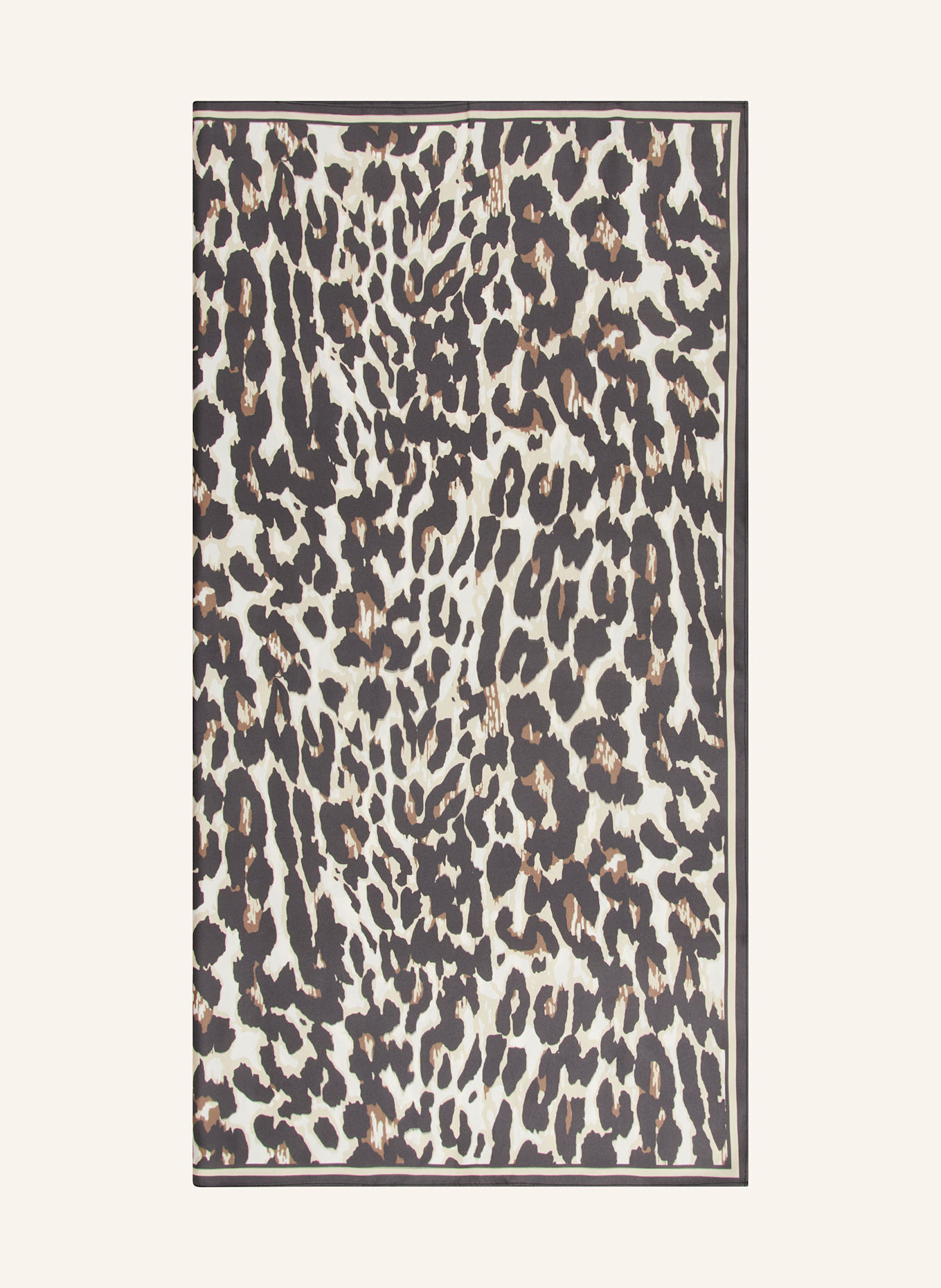 MRS & HUGS Chusta jedwabna: CIEMNOBRĄZOWY / JASNOBRĄZOWY