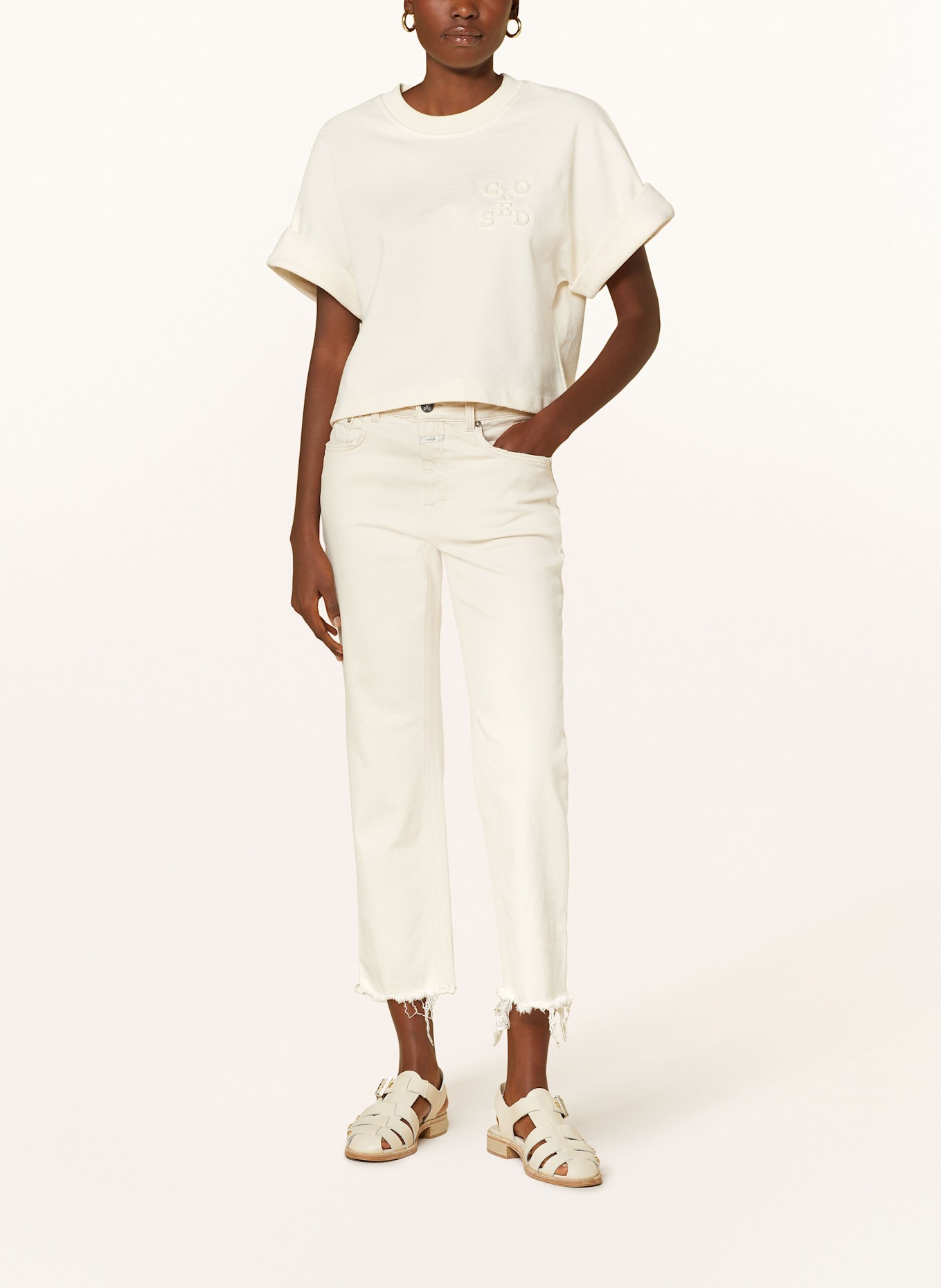 CLOSED Straight Jeans MILO: 218 IVORY