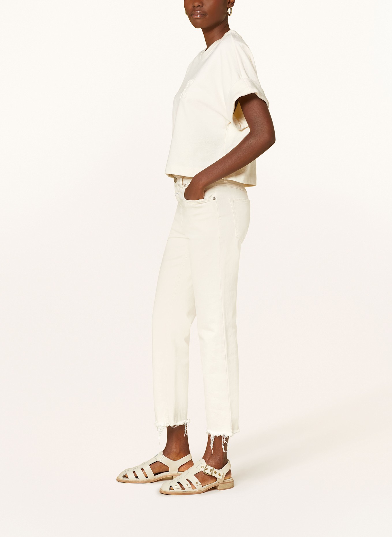 CLOSED Straight Jeans MILO: 218 IVORY