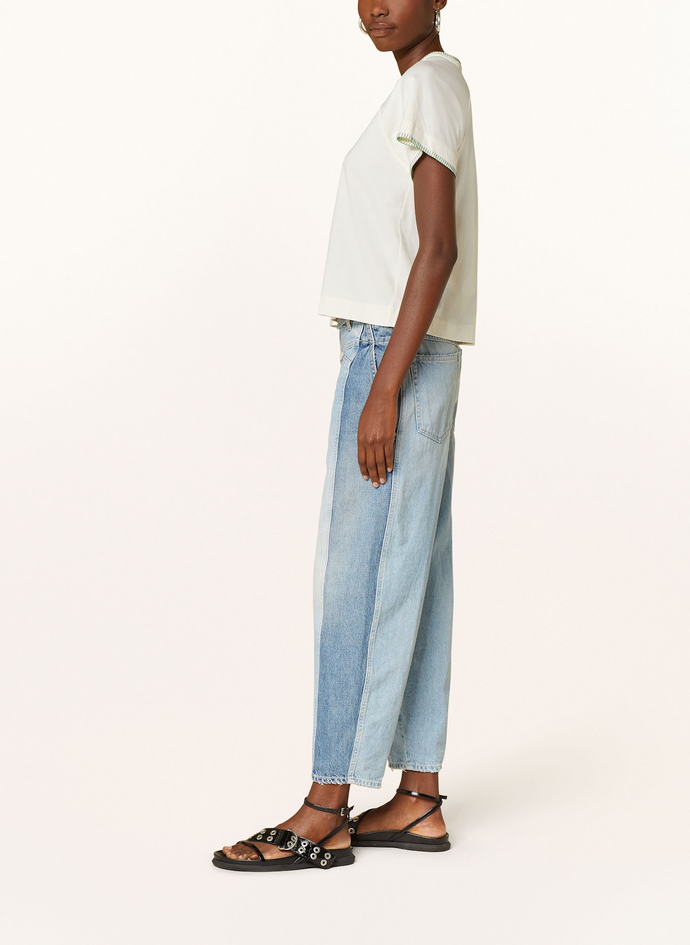 CLOSED 7/8-Jeans MADDI-X mit Cut-outs: LBL Light Blue