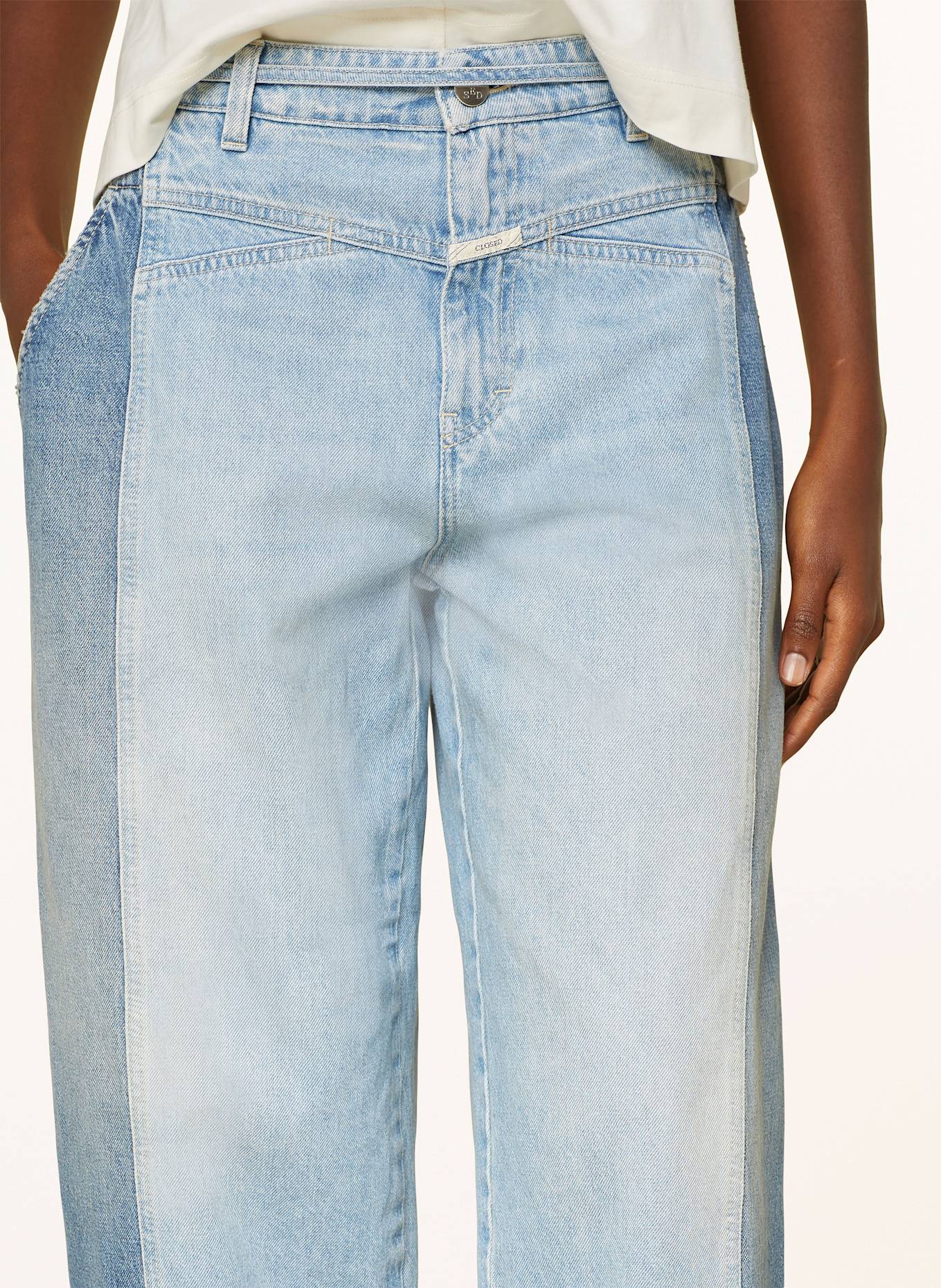 CLOSED 7/8-Jeans MADDI-X mit Cut-outs: LBL Light Blue