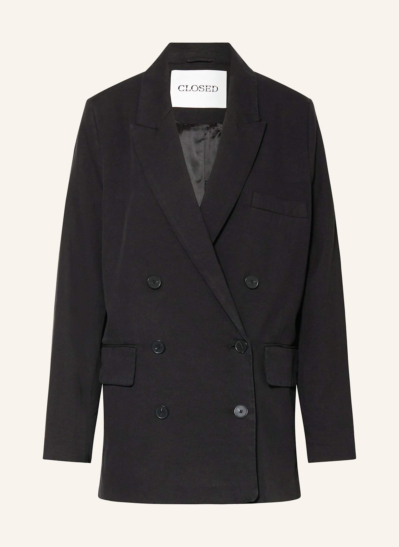 CLOSED Long blazer: BLACK