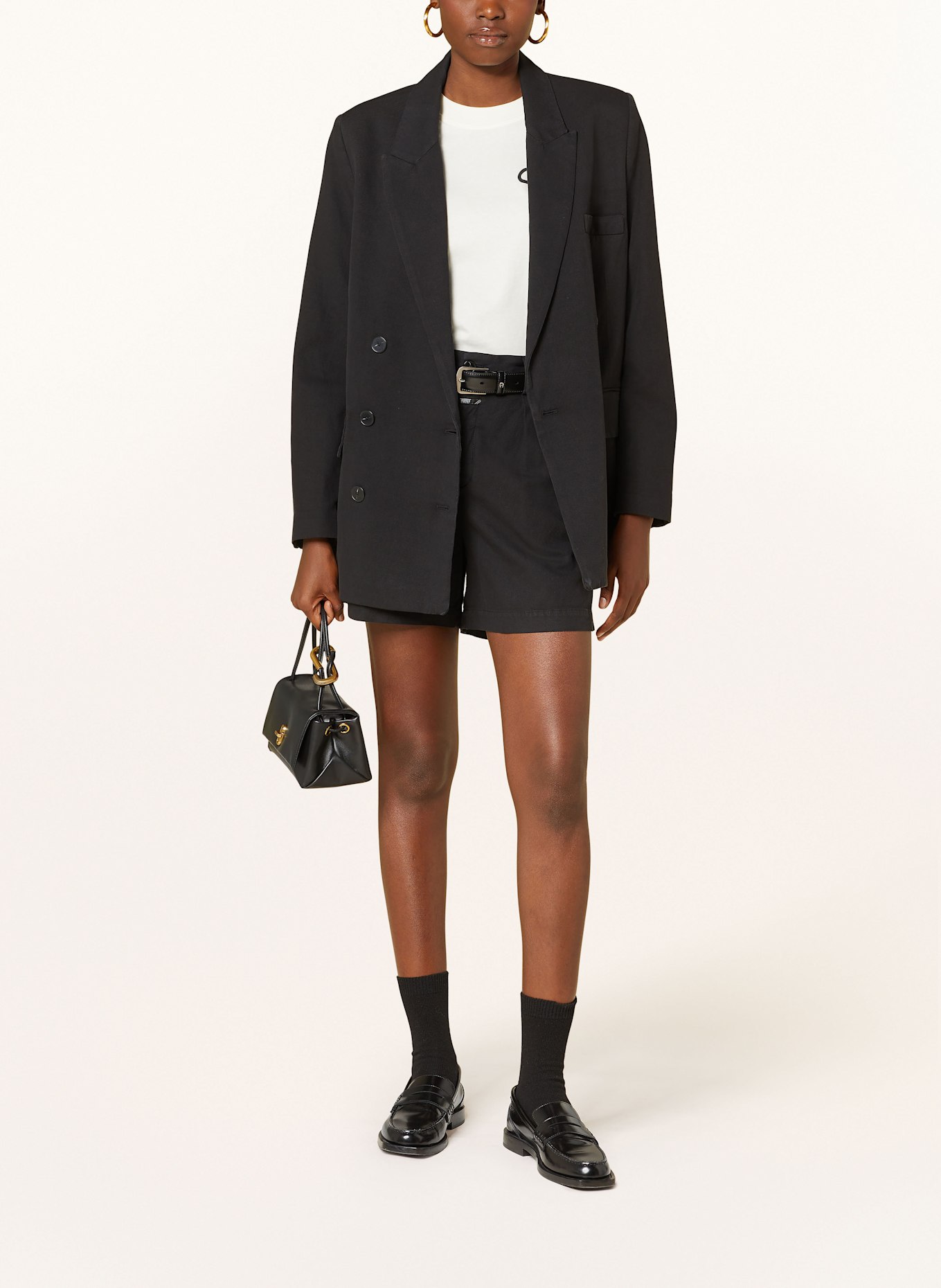 CLOSED Long blazer: BLACK