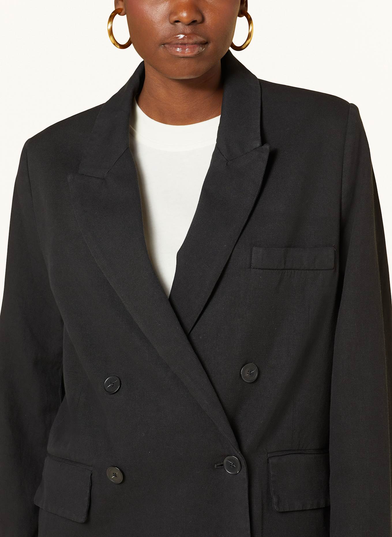 CLOSED Long blazer: BLACK