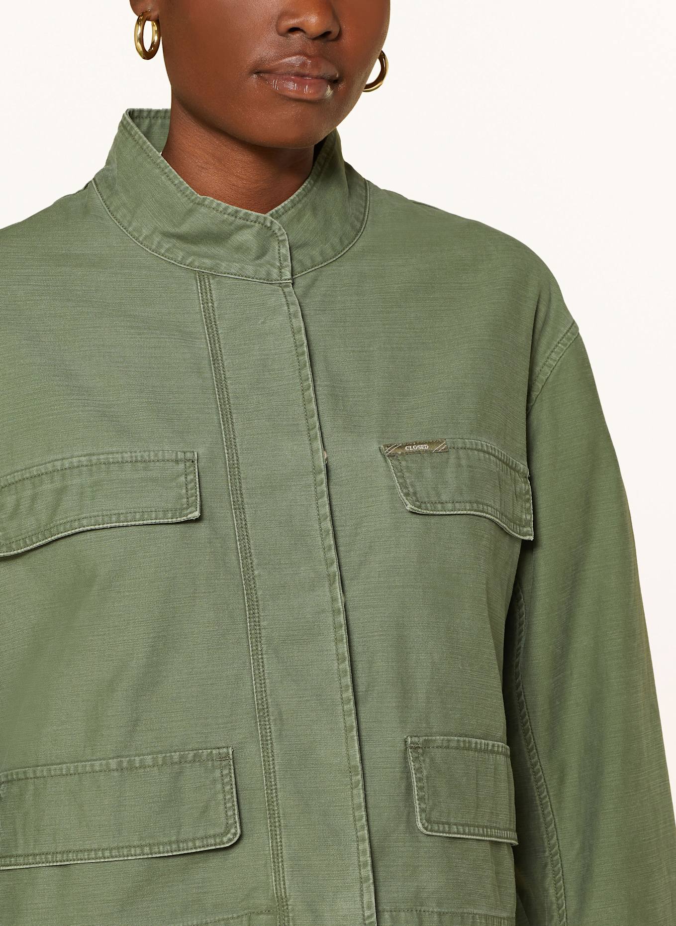 CLOSED Cropped-Fieldjacket: OLIV