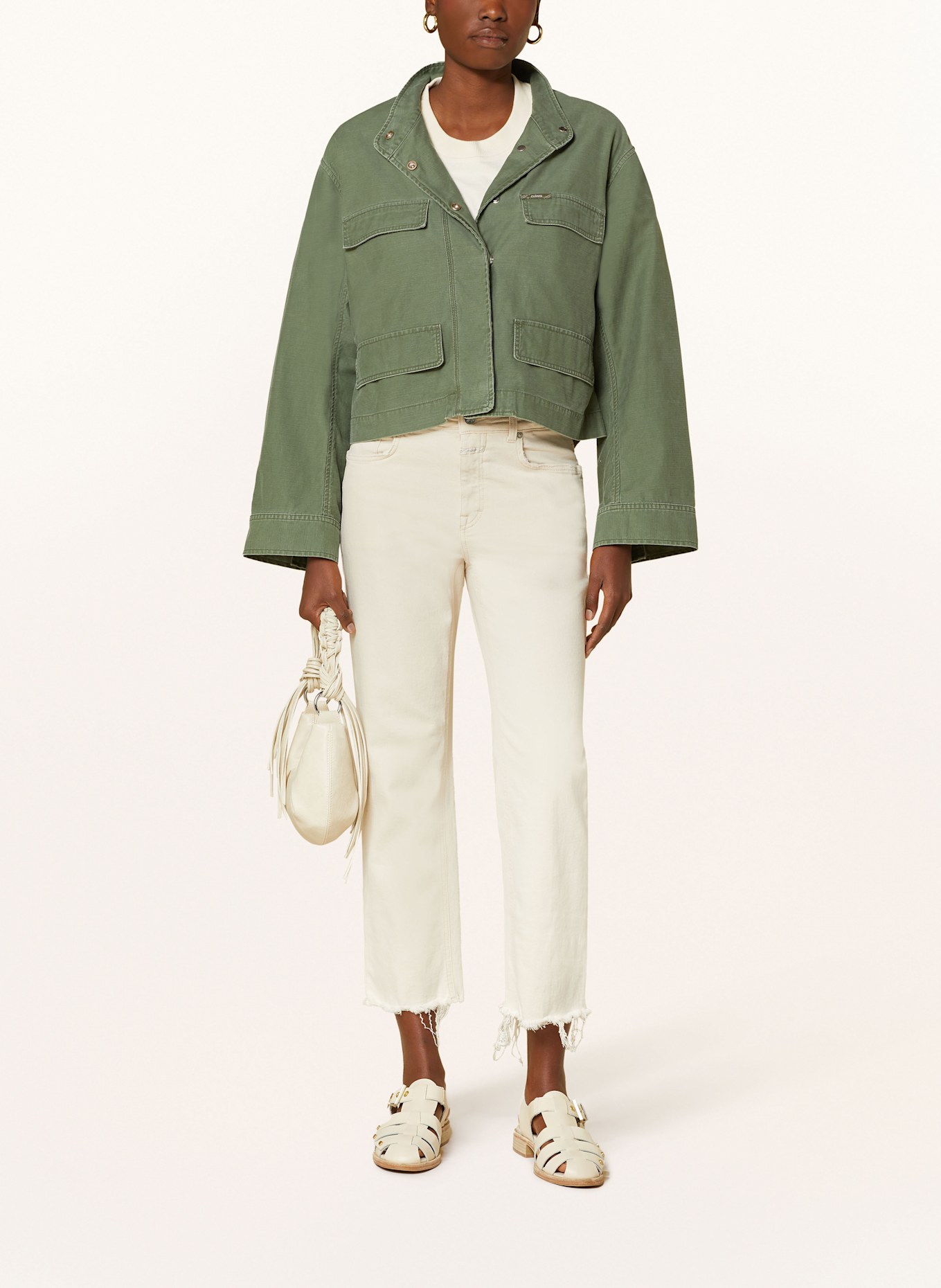 CLOSED Cropped-Fieldjacket: OLIV