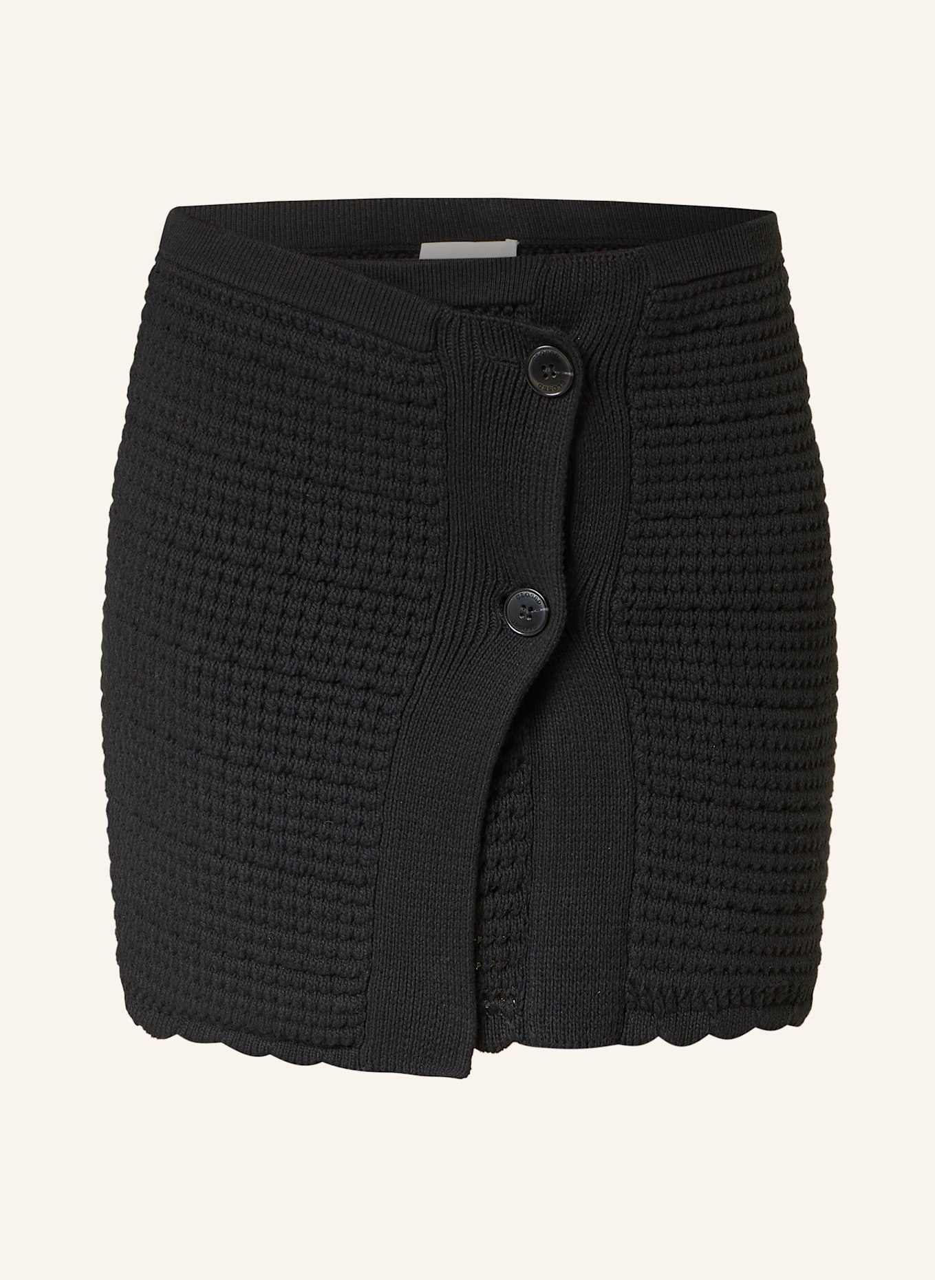 CLOSED Strickrock CROCHET: SCHWARZ