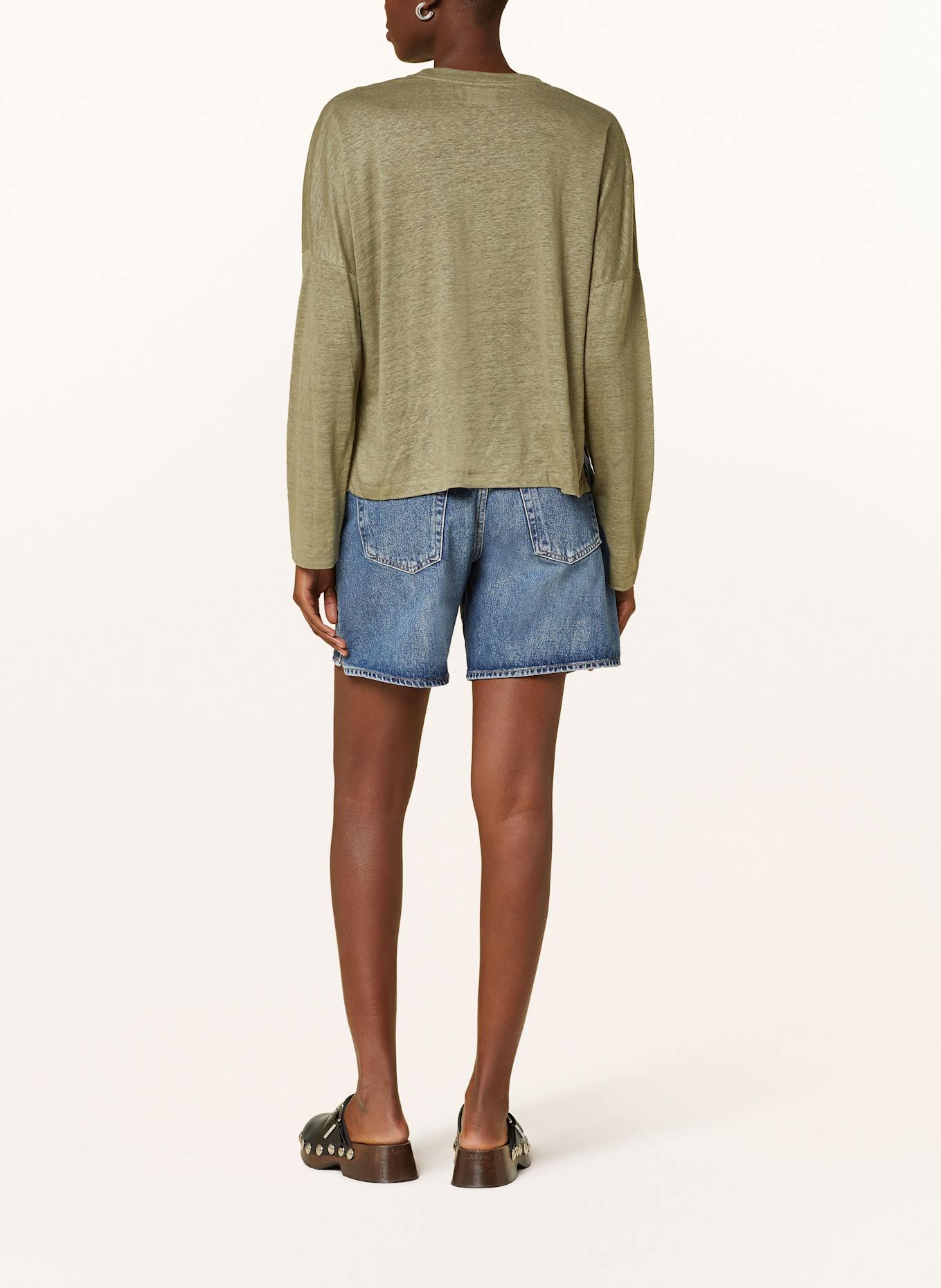 CLOSED Koszulka z długim rękawem: OLIWKOWY