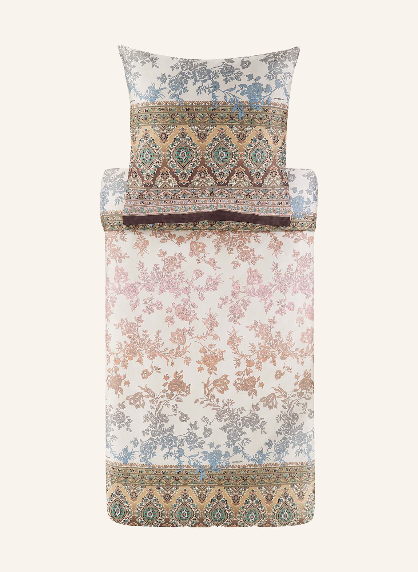 bassetti Bettwäsche AGRIGENTO 42: NUDE / BEIGE / BLAUGRAU
