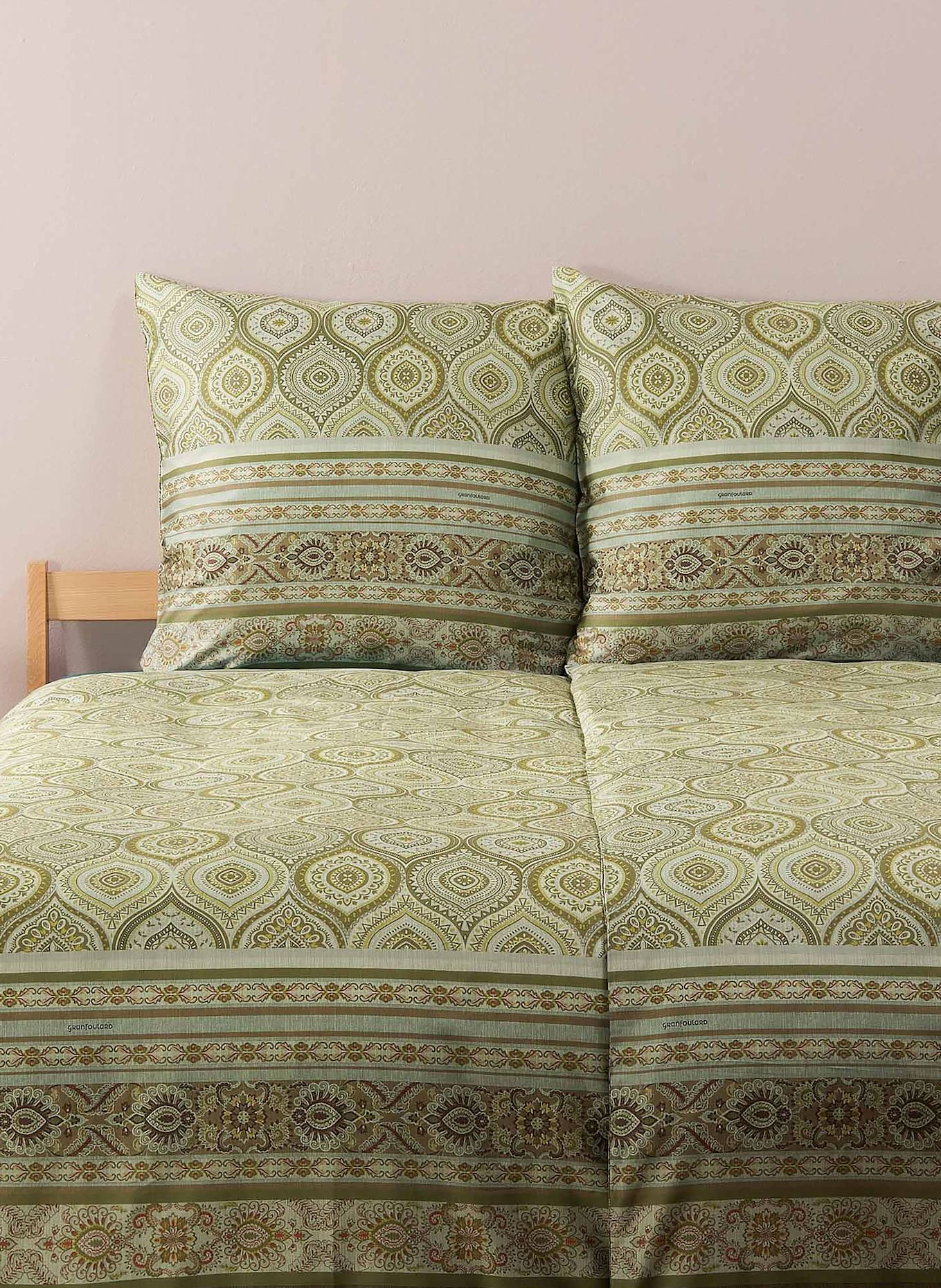 bassetti Bettwäsche HANBURY V1: HELLGRÜN / GRÜN
