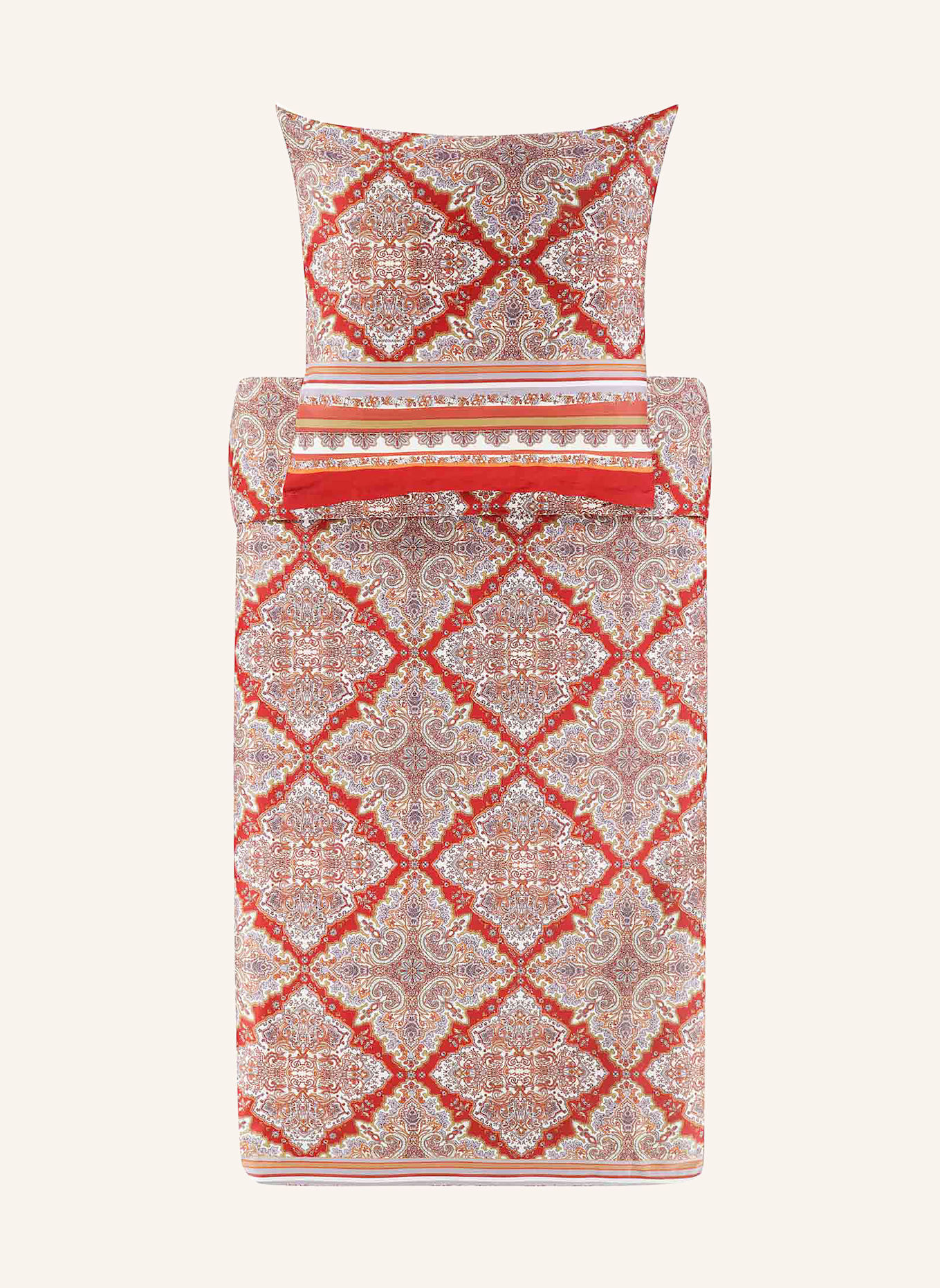 bassetti Pościel MARECHIARO R1: CZERWONY / JASNOFIOLETOWY / BIAŁY