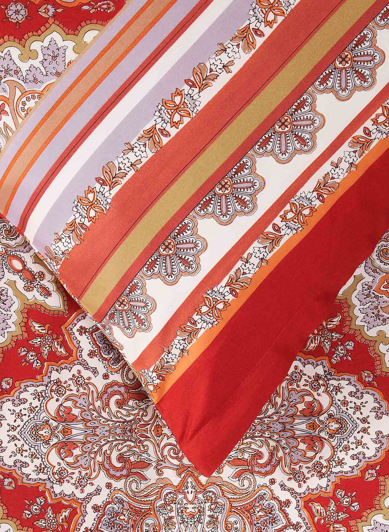 bassetti Pościel MARECHIARO R1: CZERWONY / JASNOFIOLETOWY / BIAŁY