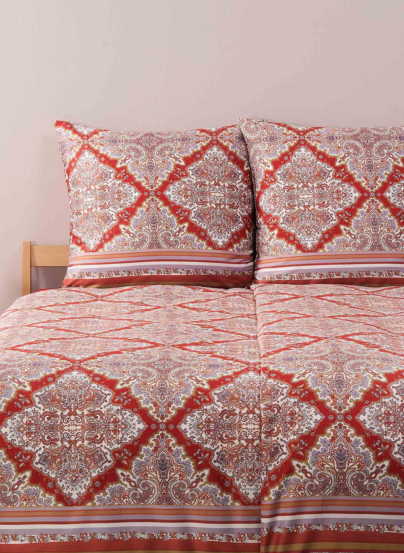 bassetti Pościel MARECHIARO R1: CZERWONY / JASNOFIOLETOWY / BIAŁY