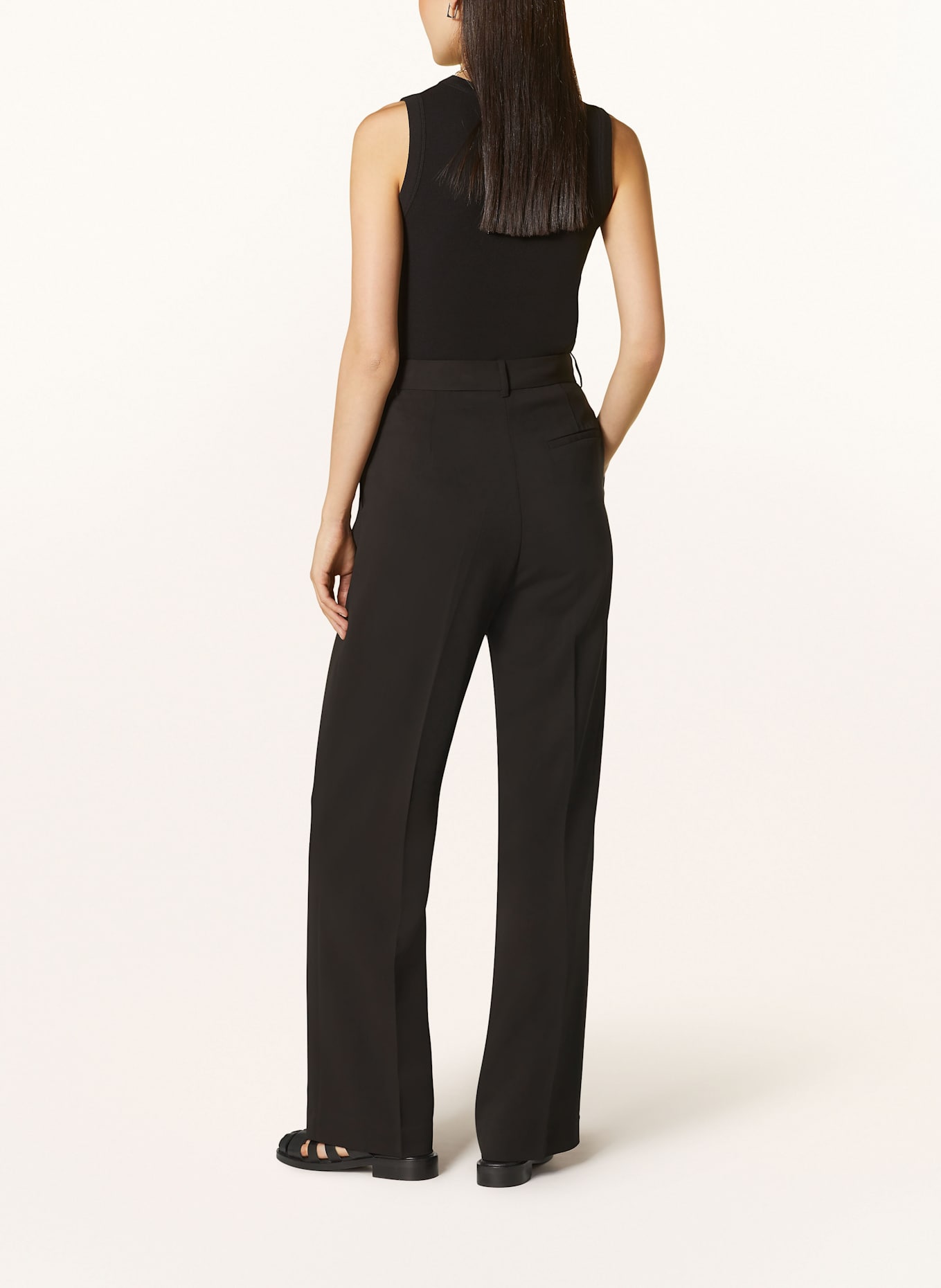 MRS & HUGS Marlenehose: SCHWARZ